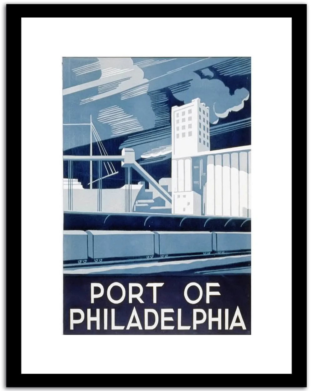 Port Of Philadelphia Vintage Poster