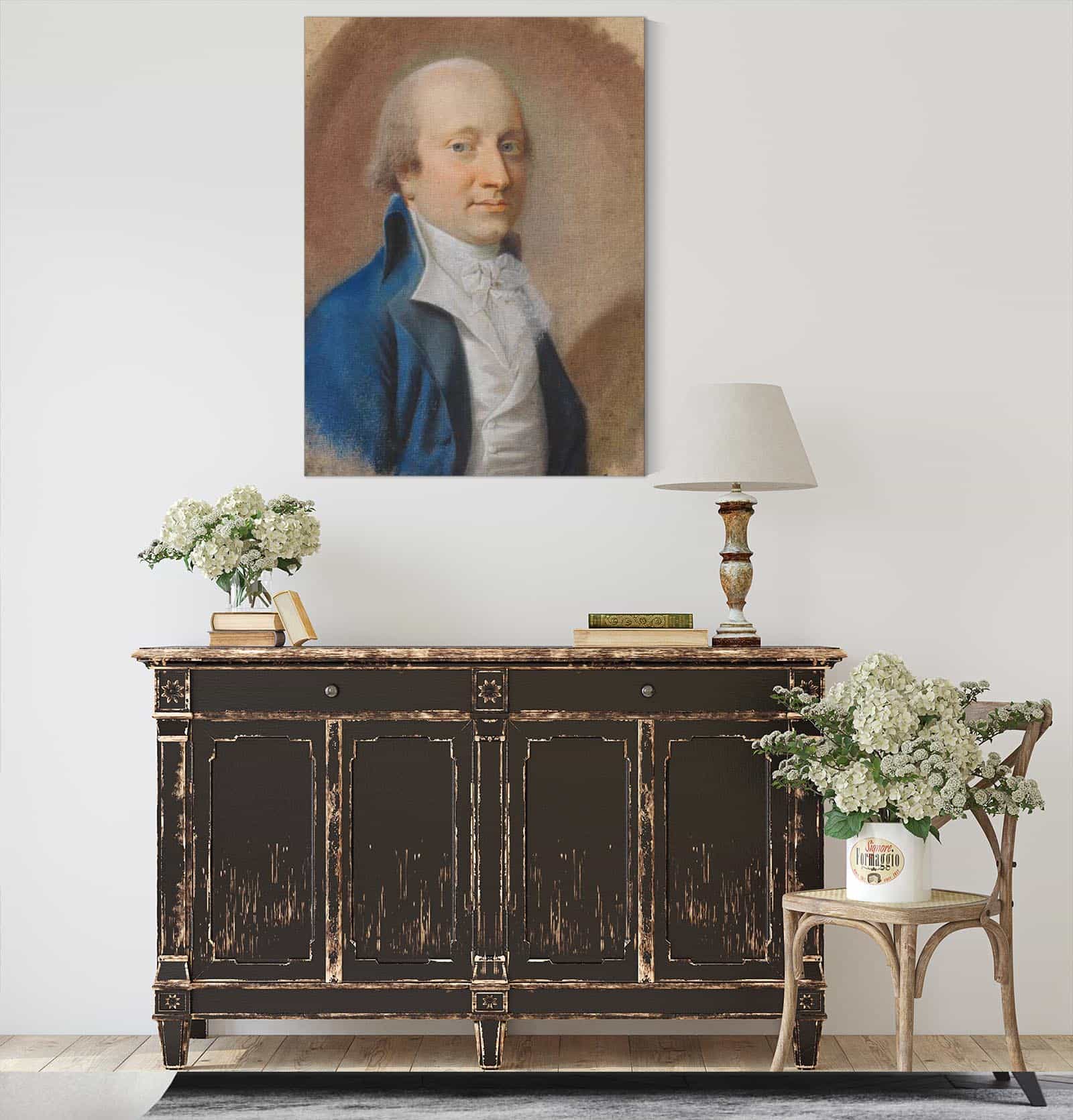 Portraet Af En Herre Formentlig En Blucher by Jens Juel - Image 4