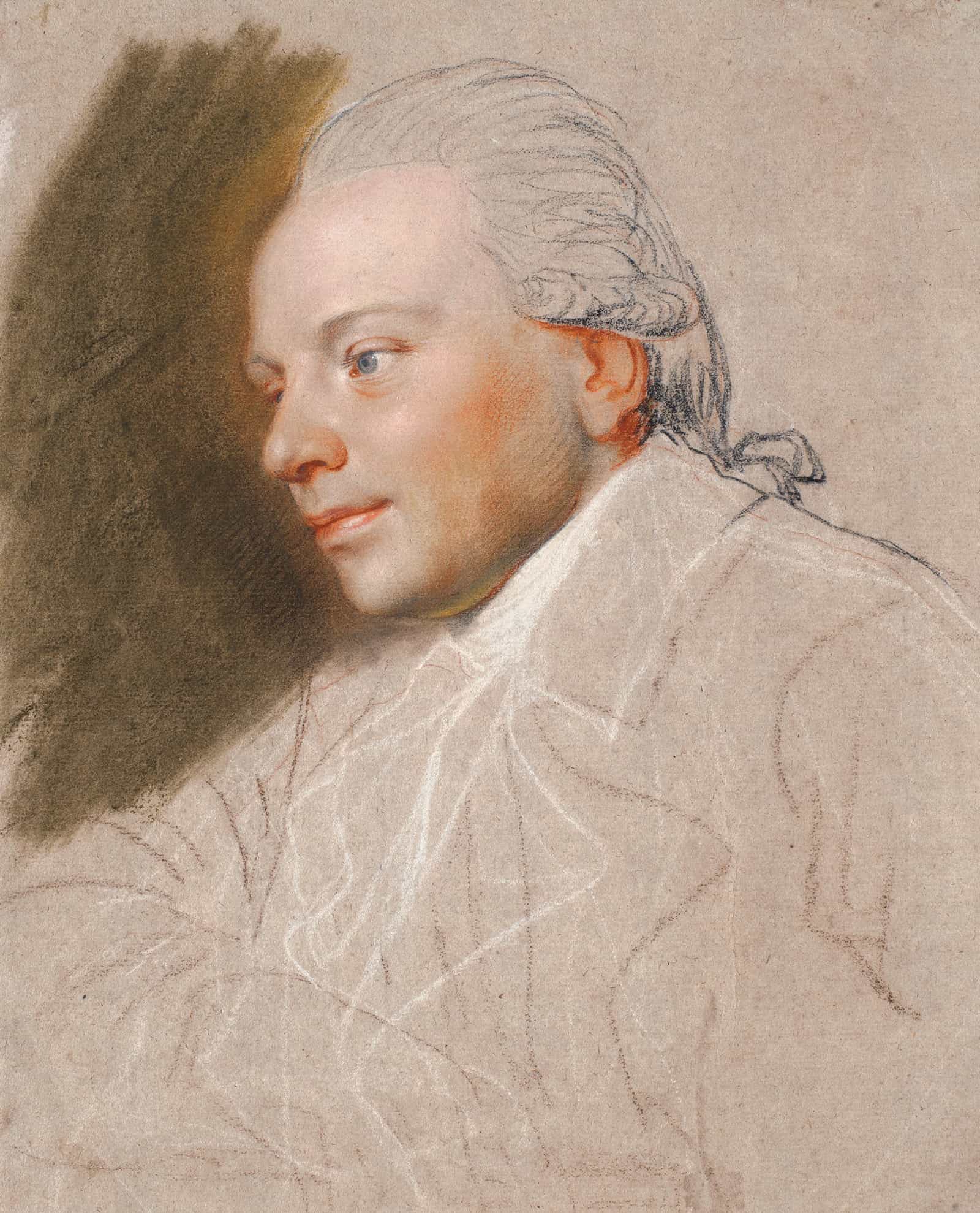 Portraet Af En Yngre Herre Ufuldfort by Jens Juel - Image 2