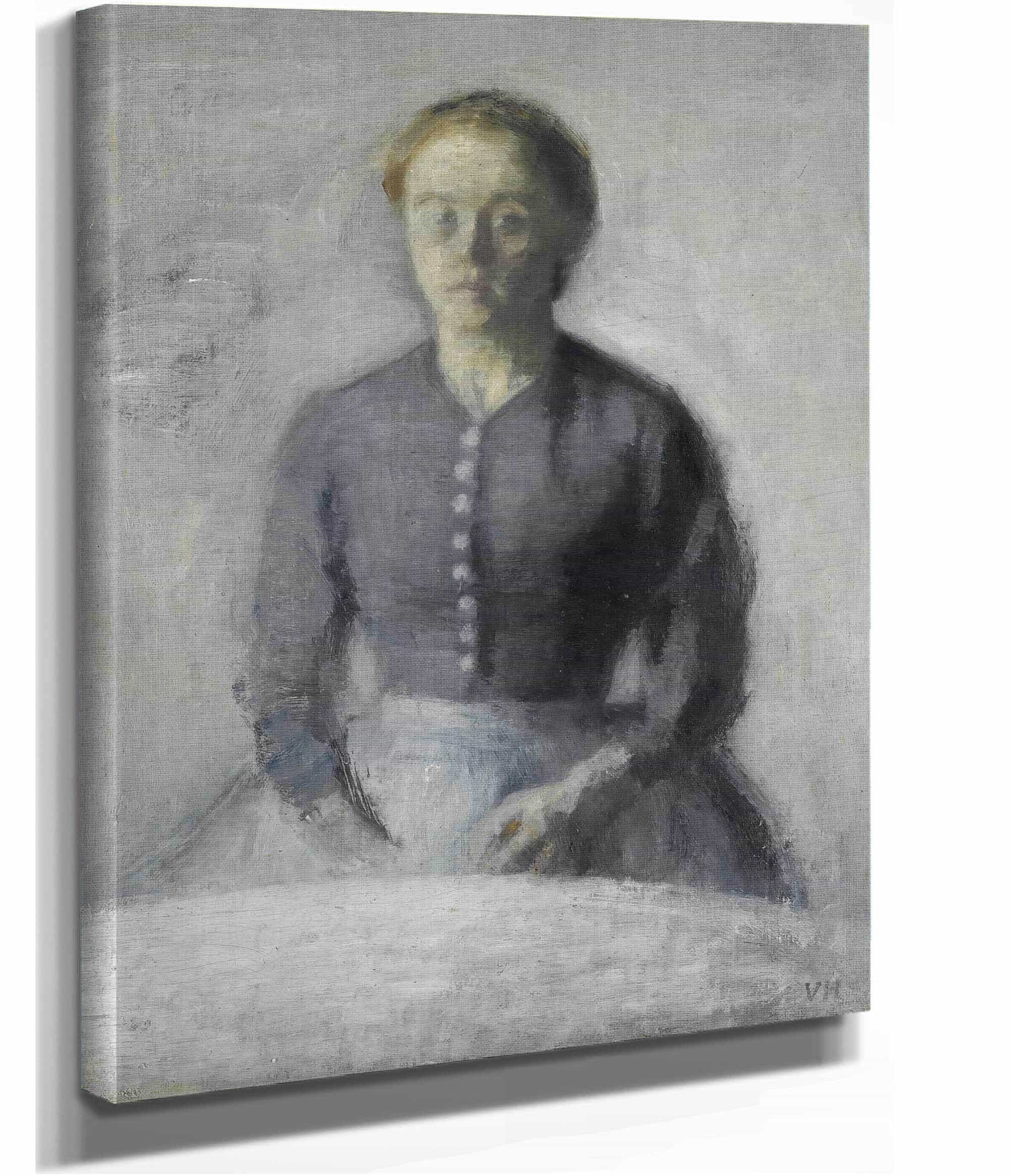 Portraet Af Ida Portrait Of Ida by Vilhelm Hammershoi - Image 2