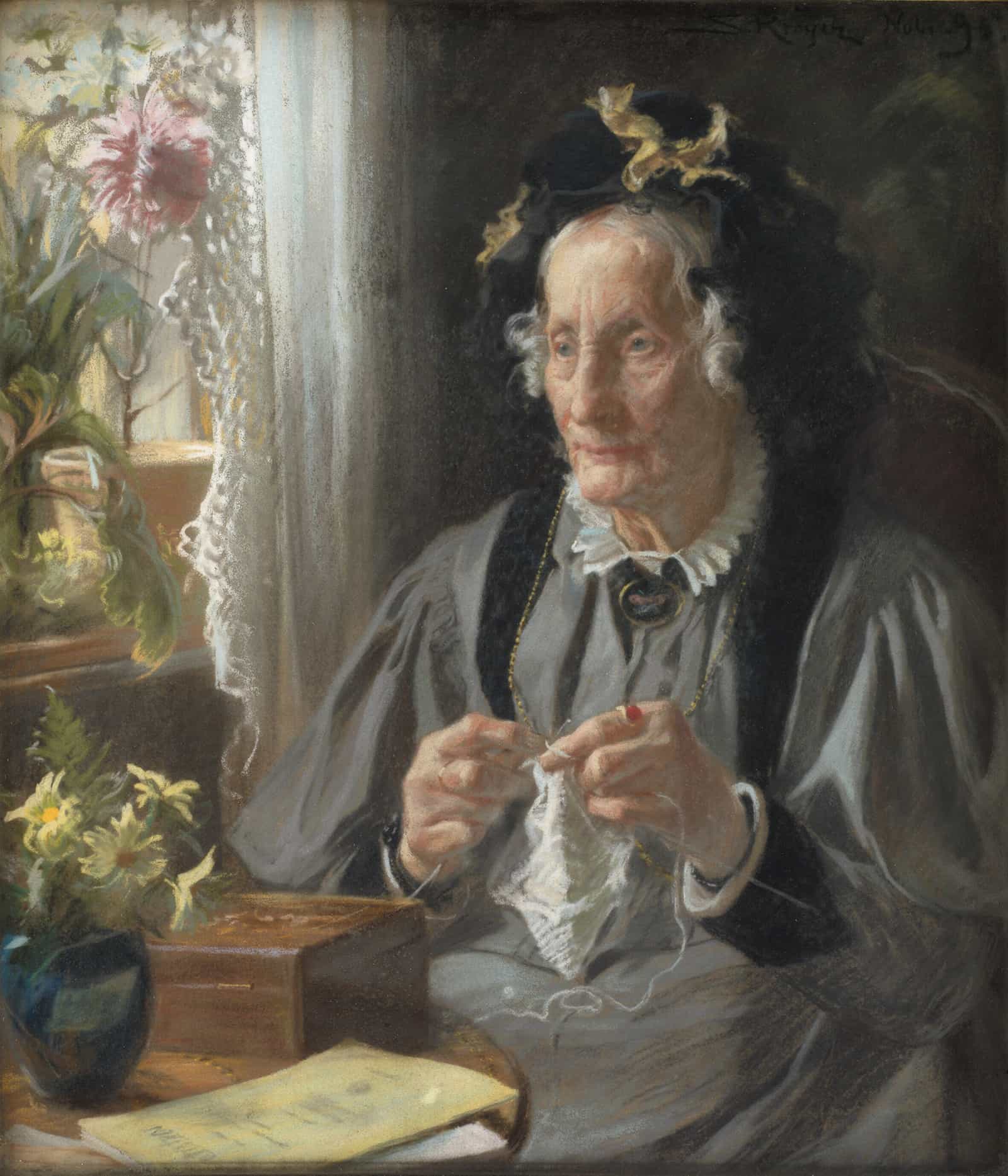 Portraet Af Konferensradinde Sa Casse F Engelbreth by Peder Severin Kroyer
