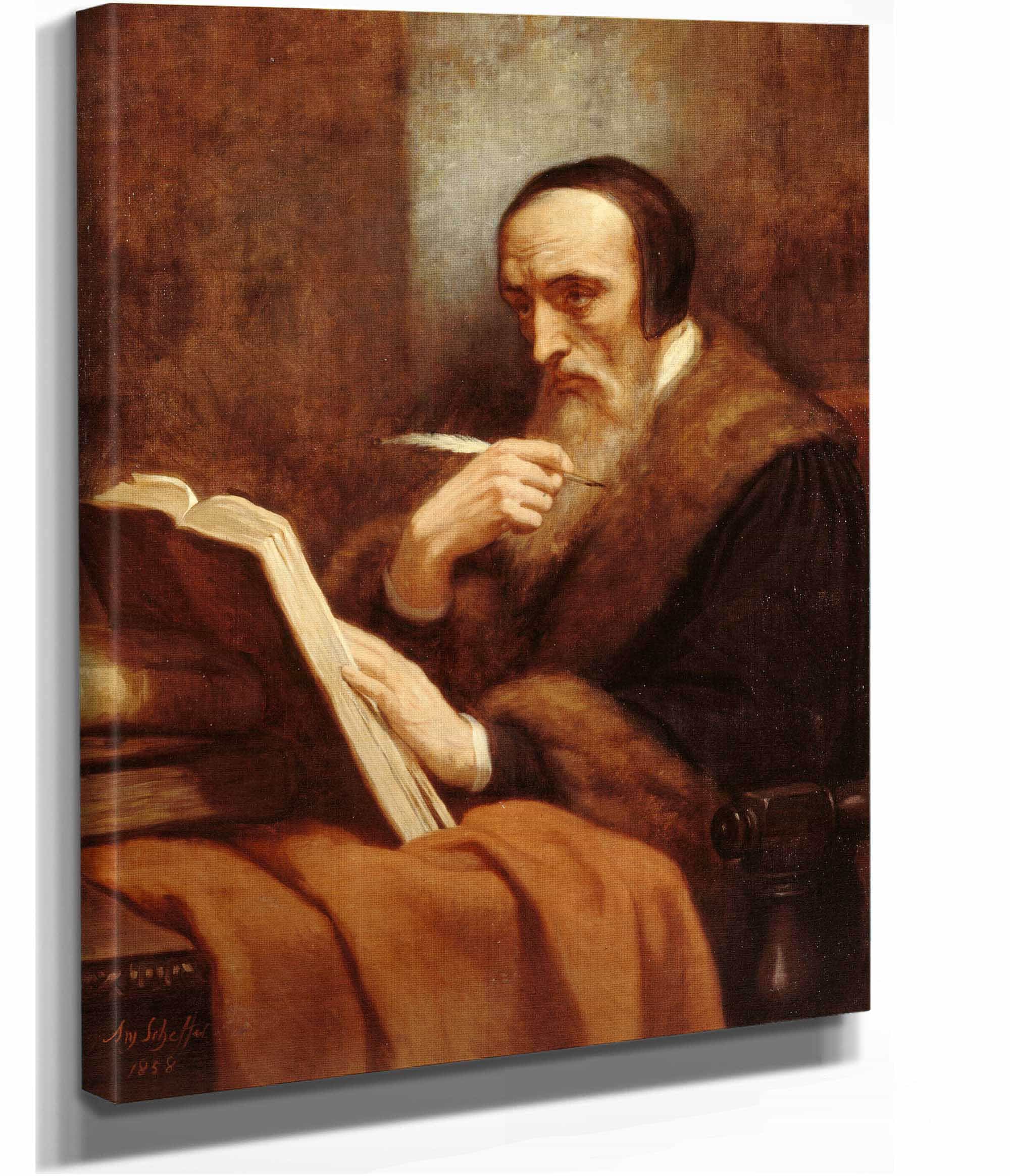 Portrait De Calvin by Ary Scheffer - Image 2