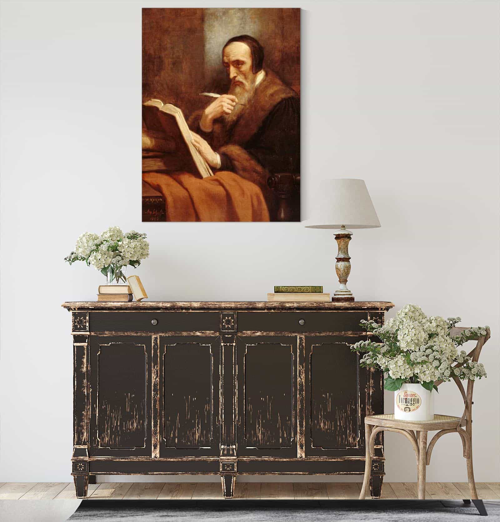 Portrait De Calvin by Ary Scheffer - Image 4