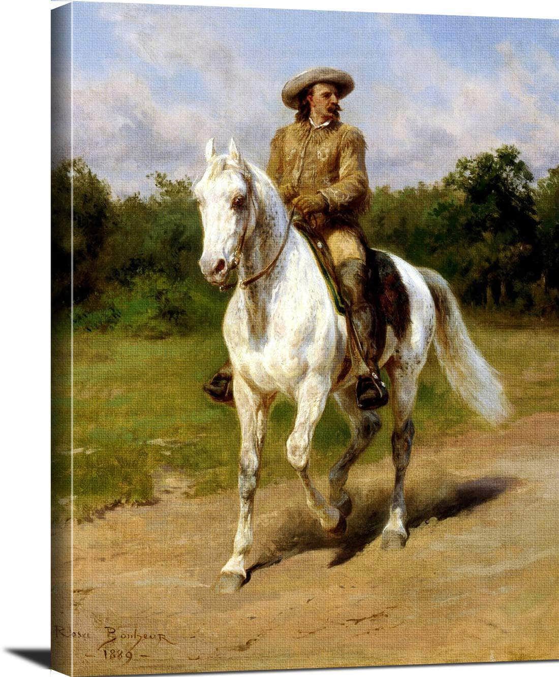 Portrait De Colonel William F. Cody Painting Rosa Bonheur Canvas Art - Image 3
