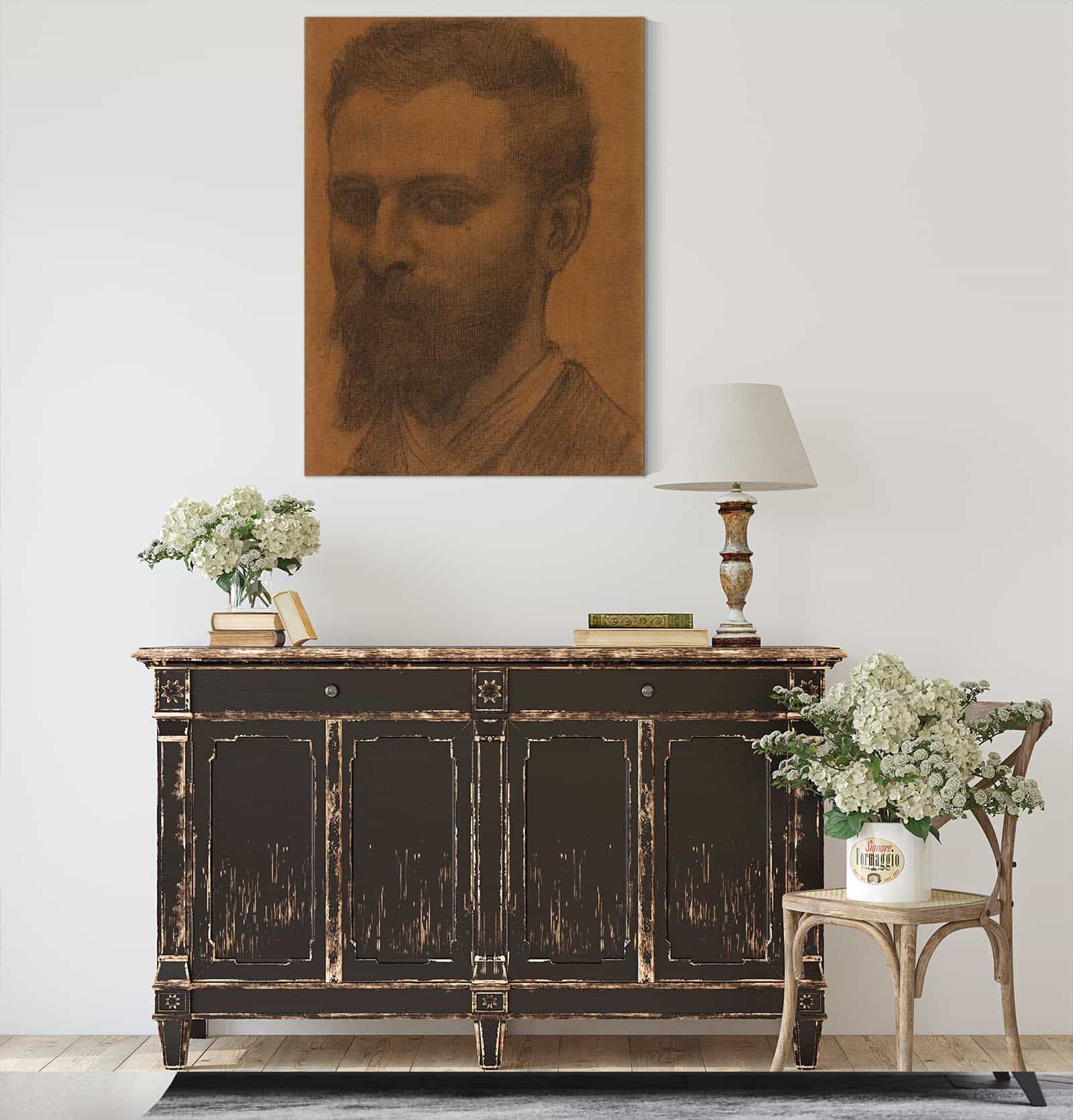 Portrait De Daras by Pierre Puvis De Chavannes - Image 4