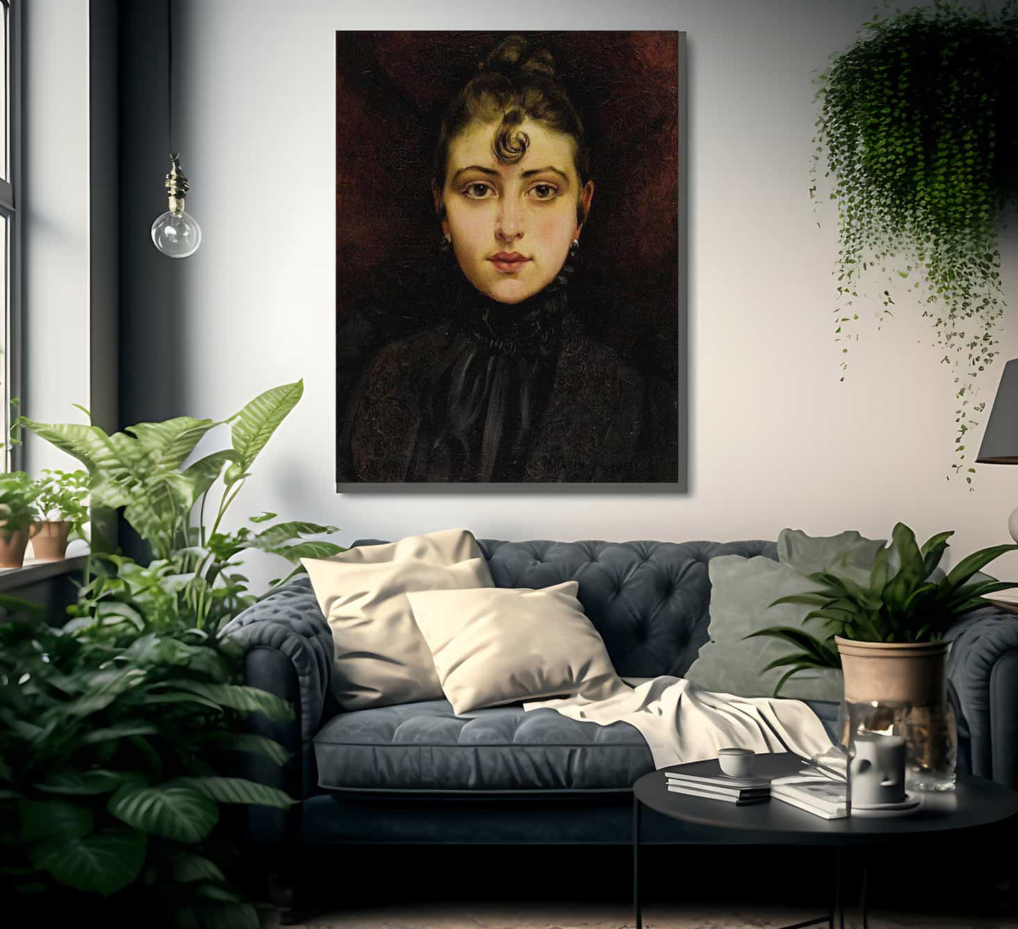 Portrait De Jeune Femme 1890 By Francis Martin Kavel - Image 2