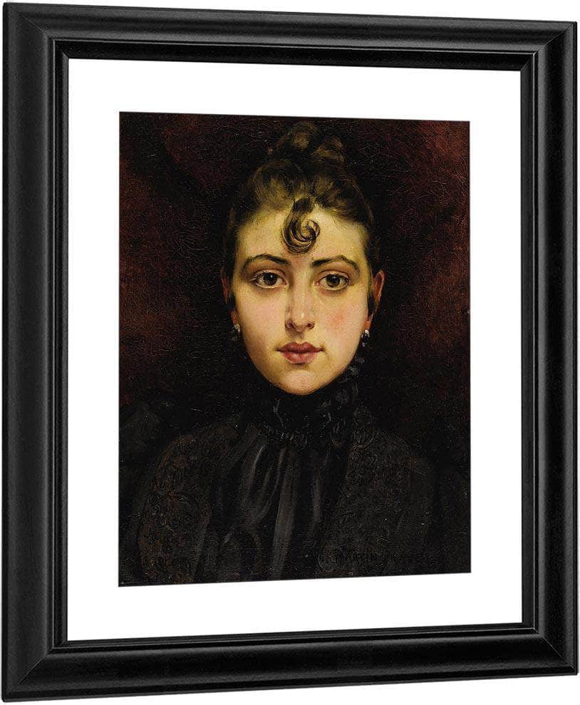 Portrait De Jeune Femme 1890 By Francis Martin Kavel - Image 3