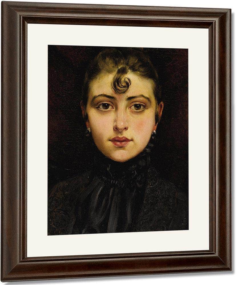 Portrait De Jeune Femme 1890 By Francis Martin Kavel - Image 4