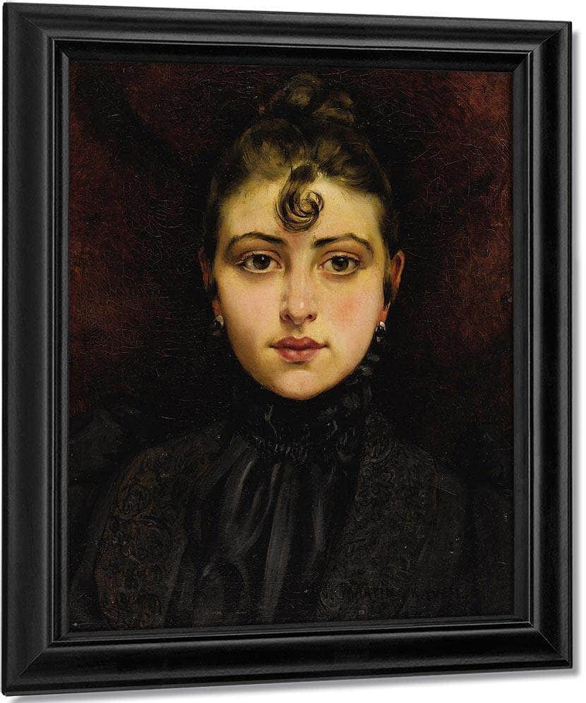 Portrait De Jeune Femme 1890 By Francis Martin Kavel - Image 7