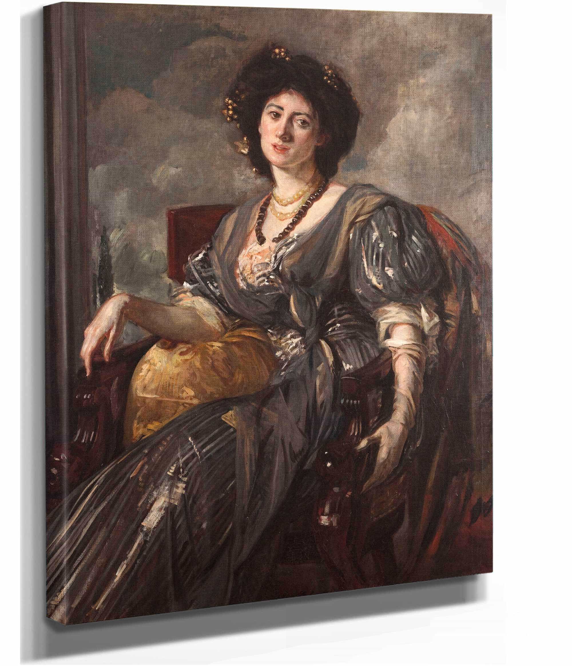 Portrait De Lady Michelham by Jacques Emile Blanche - Image 2