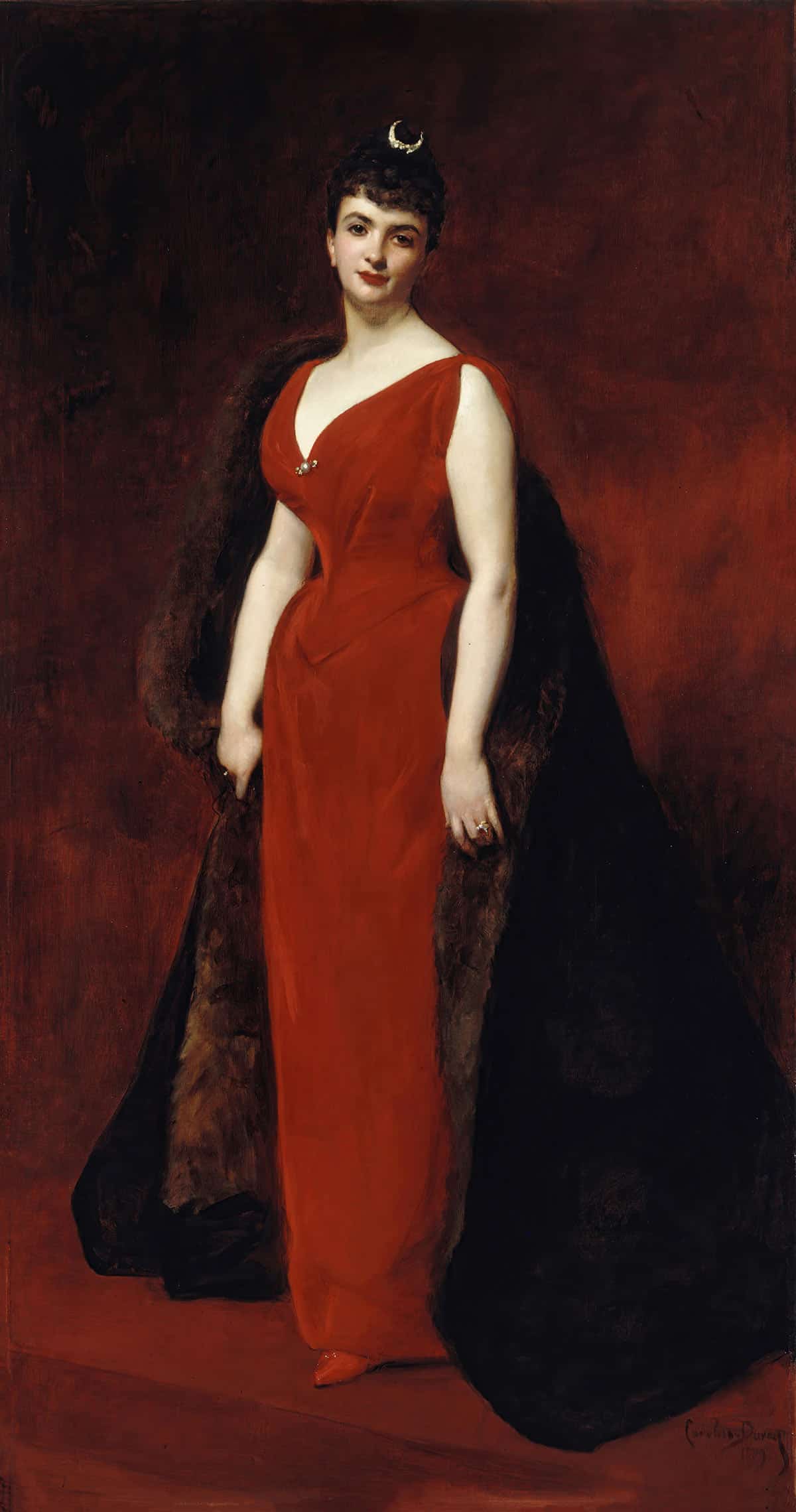 Portrait De Madame Edgar Stern by Carolus Duran - Image 3