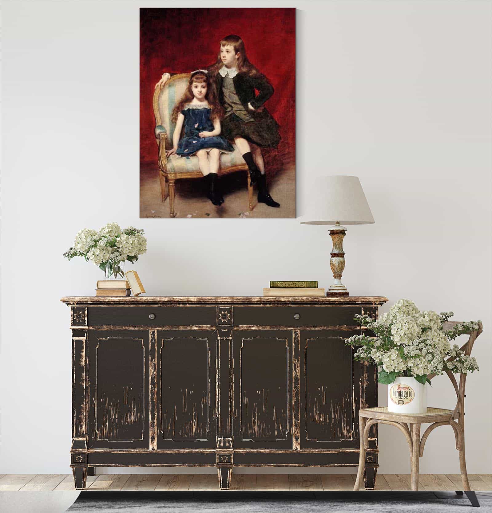 Portrait De Marguerite Et Robert De Broglie by Carolus Duran - Image 4