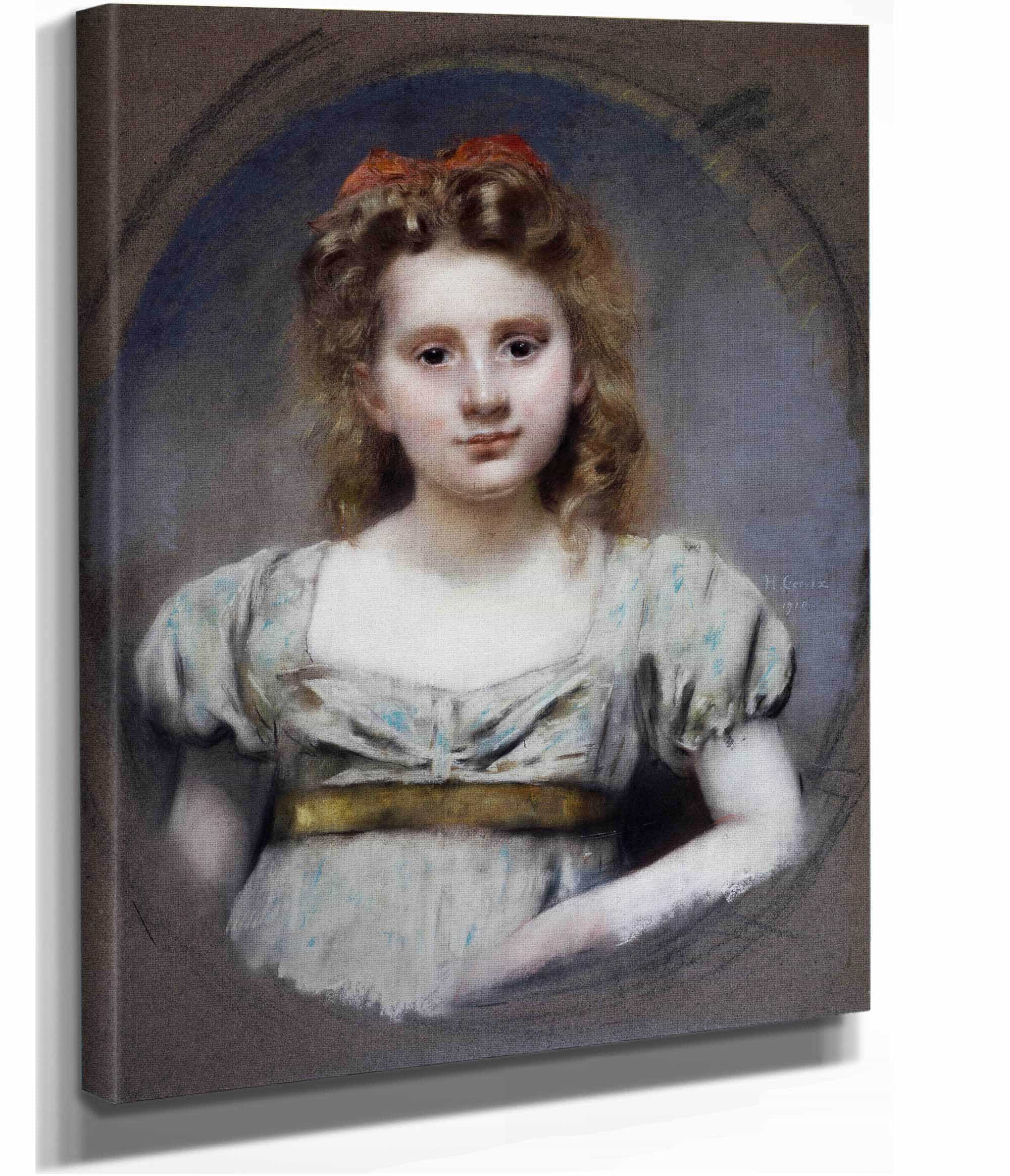 Portrait De Mlle Suzanne Malvesin A Ans by Henri Gervex - Image 2