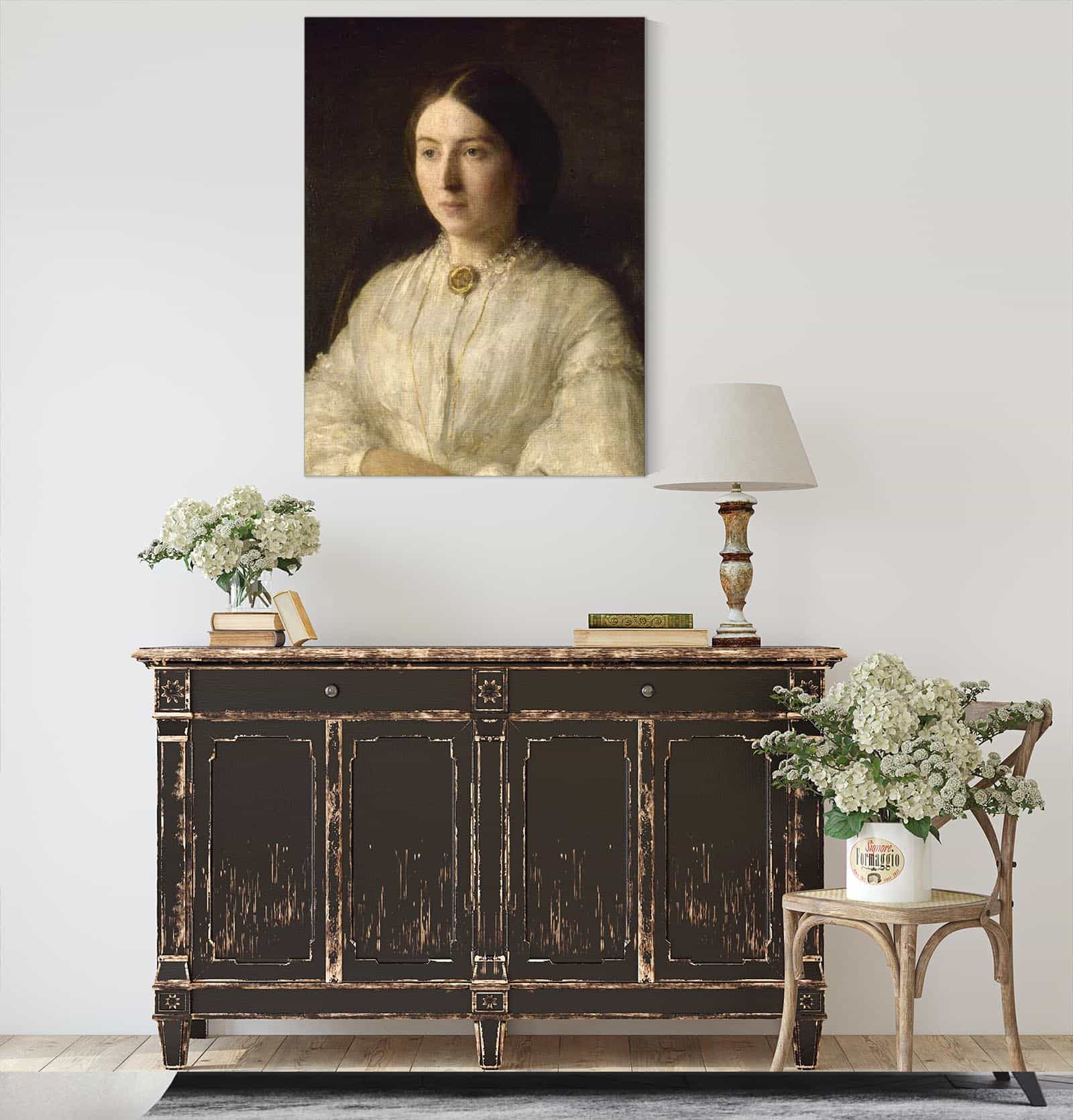 Portrait De Mme Edwin Edwards by Henri Fantin Latour - Image 4