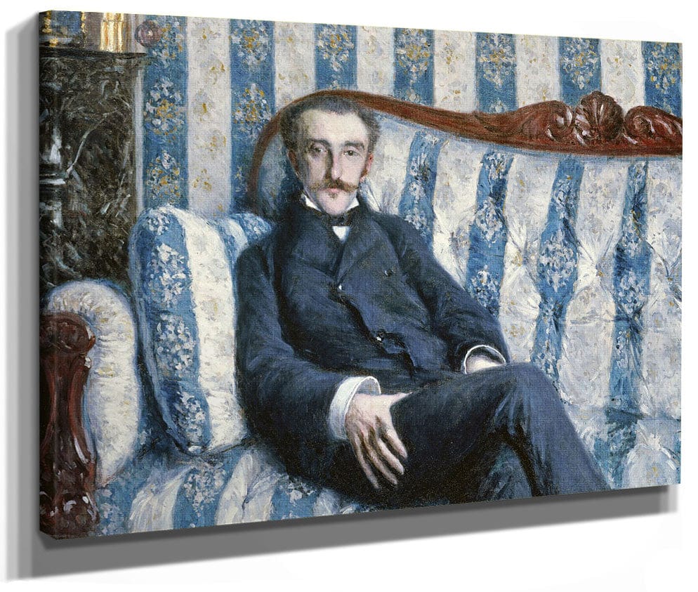 Portrait De Monsieur R By Gustave Caillebotte