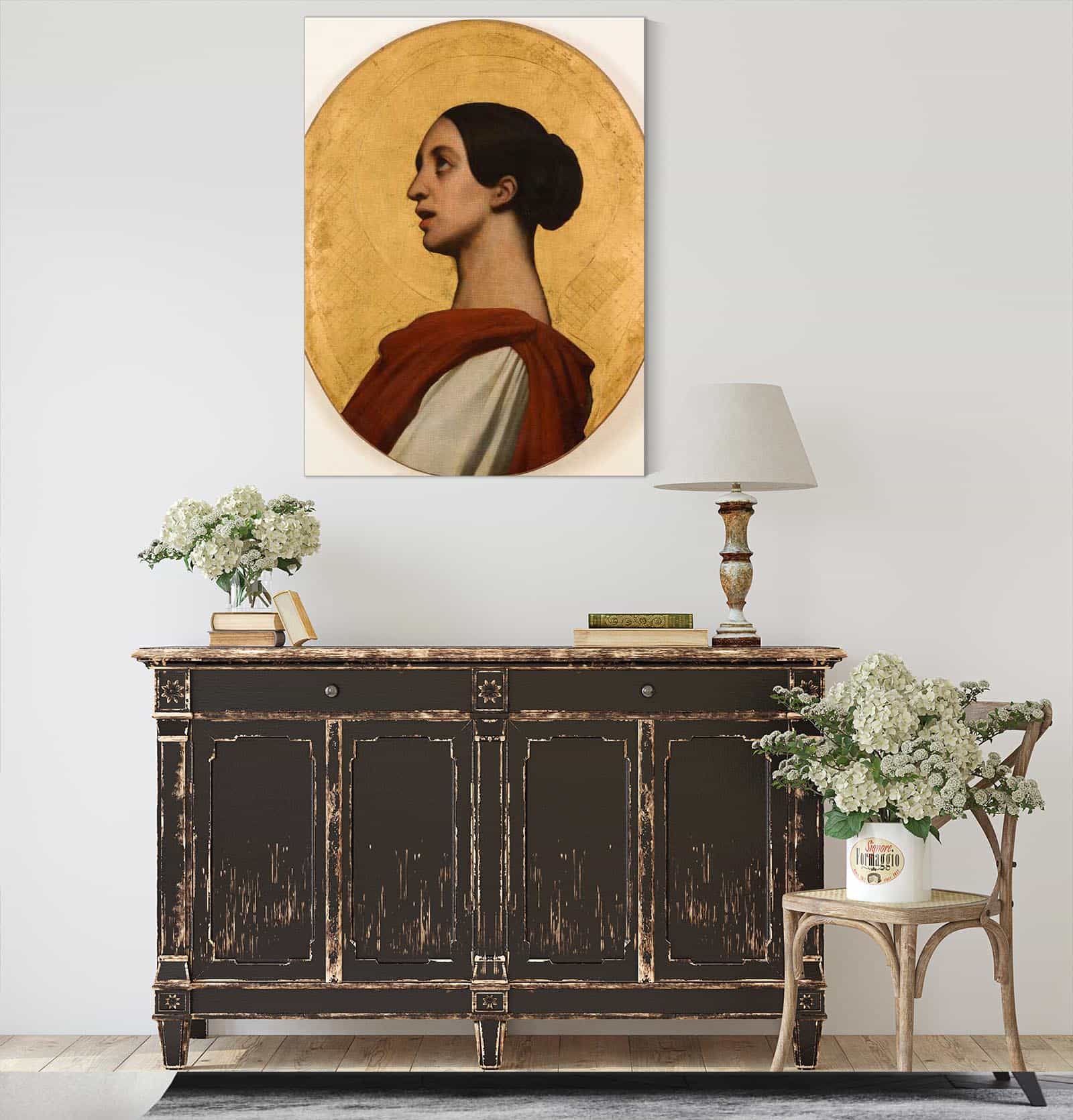 Portrait De Pauline Viardot En Sainte Cecile by Ary Scheffer - Image 4