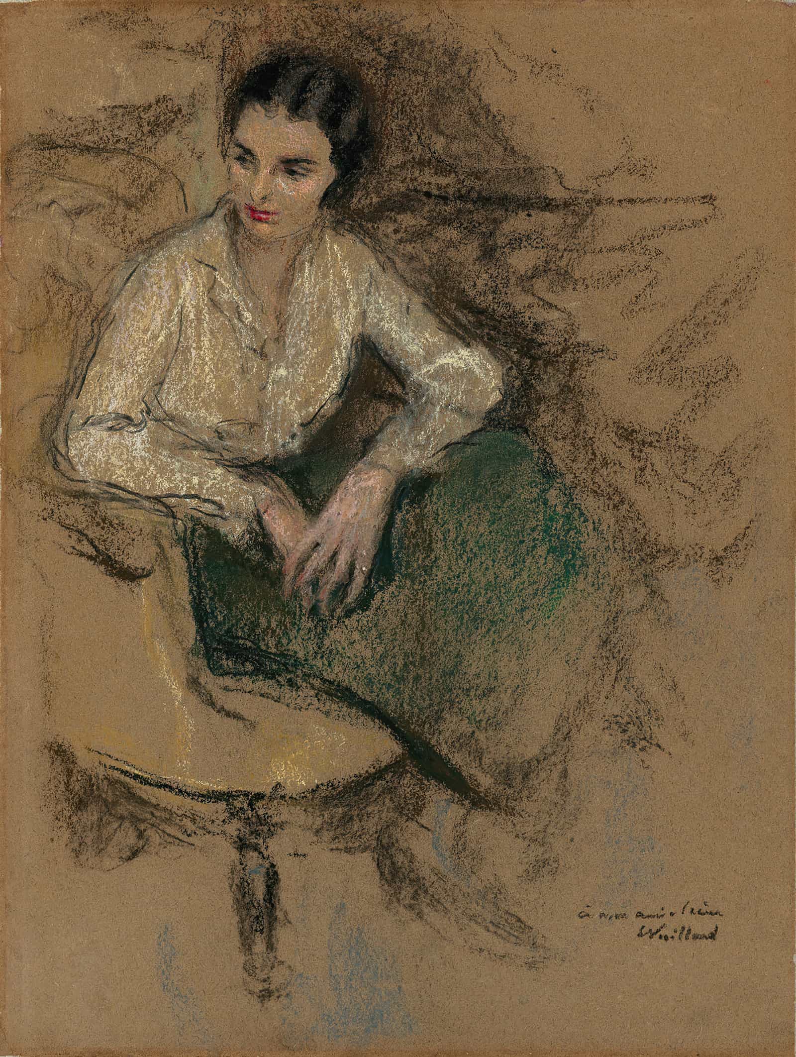 Portrait Direne Montanet by Edouard Vuillard - Image 4