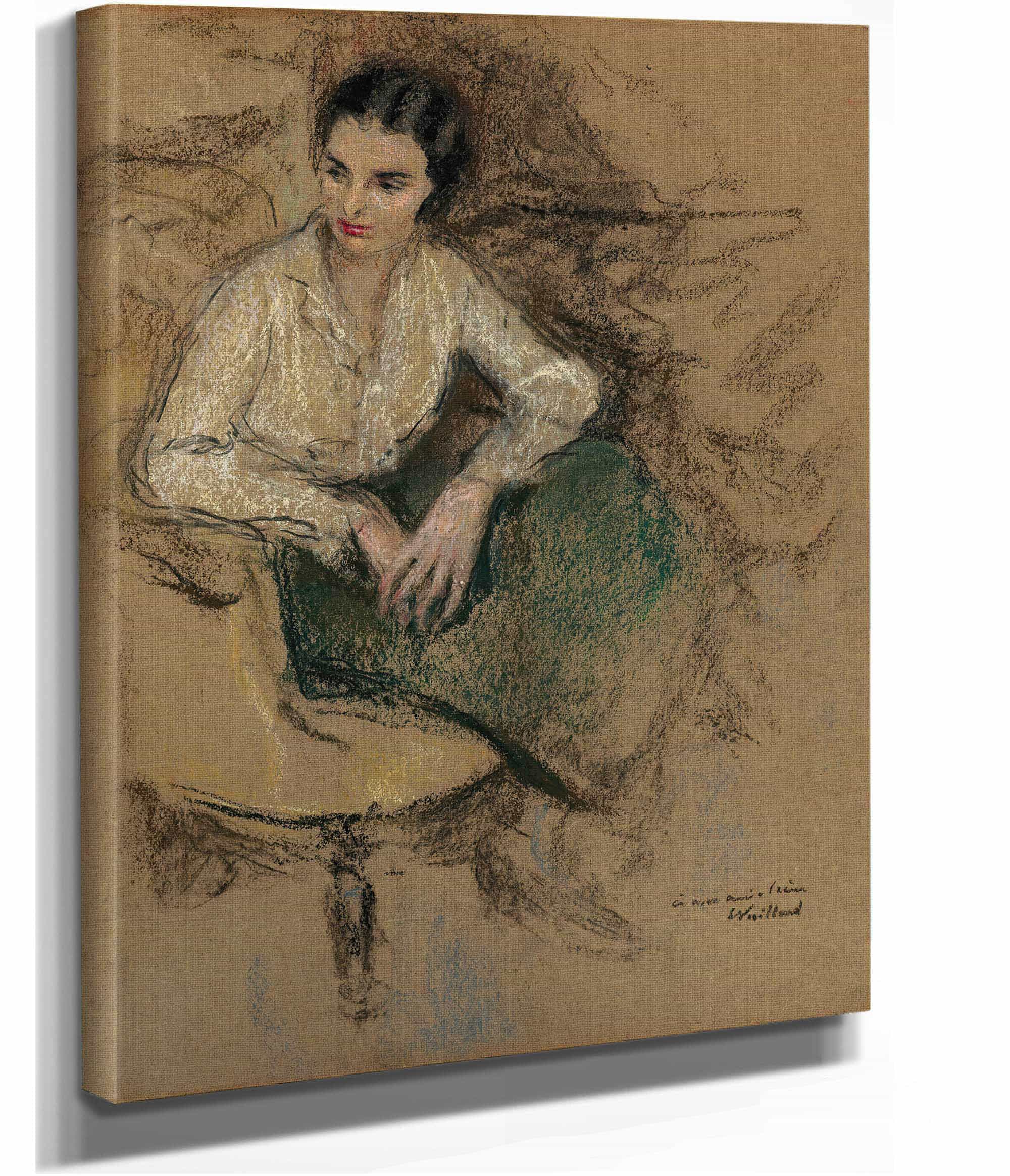 Portrait Direne Montanet by Edouard Vuillard - Image 5