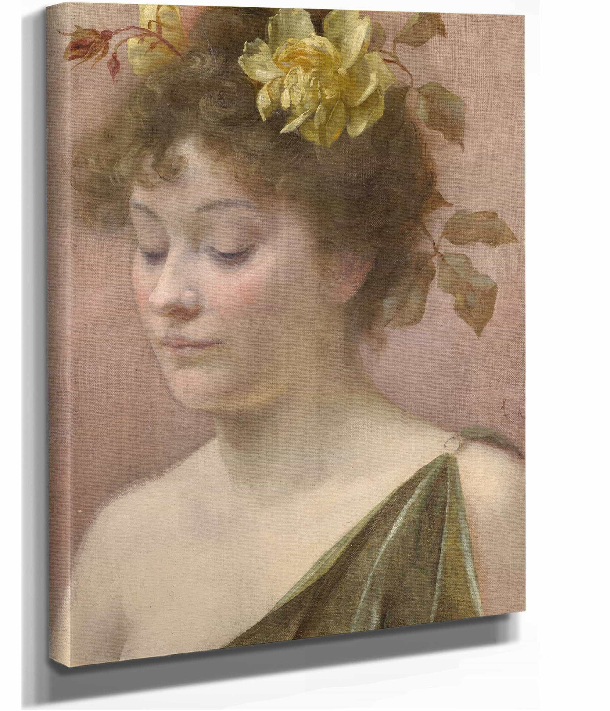 Portrait Einer Jungen Frau by Eduard Veith - Image 2