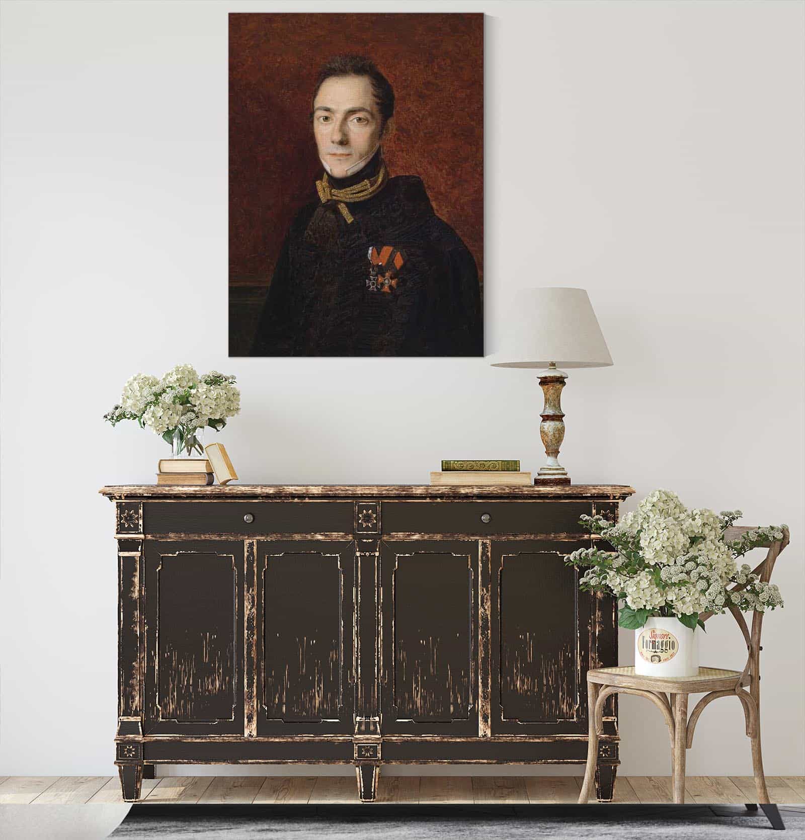 Portrait Eines Grafen Apponyi by Ferdinand Georg Waldmuller - Image 4