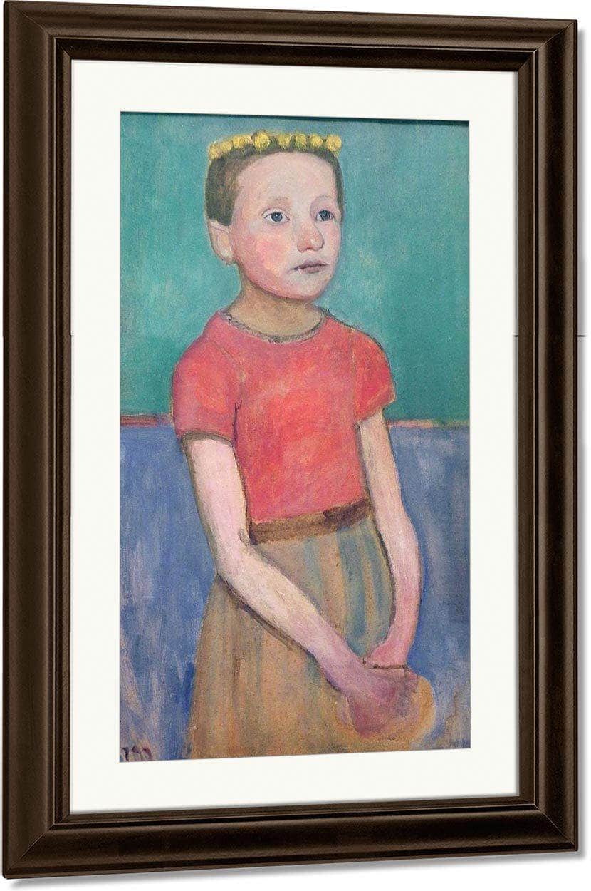 Portrait Of A 12 Year Old Italian Girl By Paula Modersohn Becker - Image 3