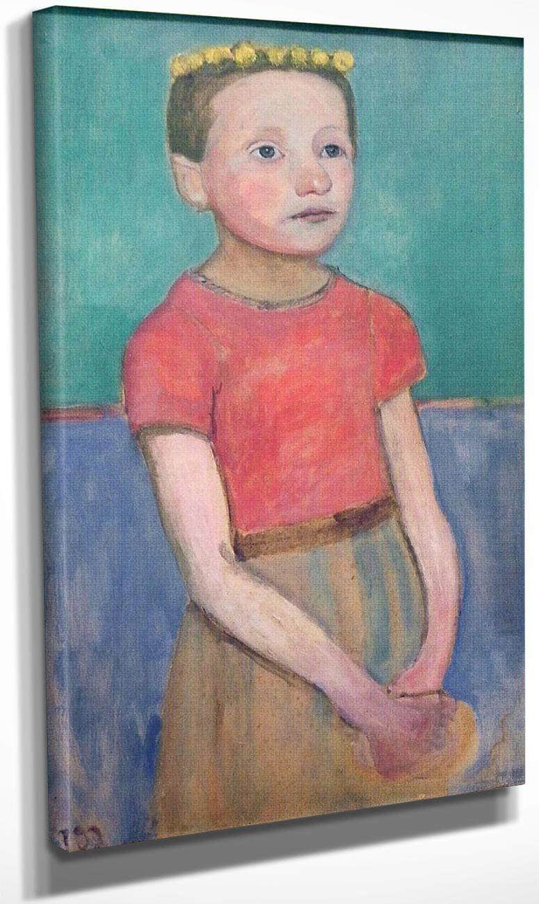 Portrait Of A 12 Year Old Italian Girl By Paula Modersohn Becker - Image 4