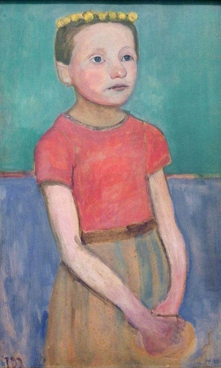 Portrait Of A 12 Year Old Italian Girl By Paula Modersohn Becker - Image 6