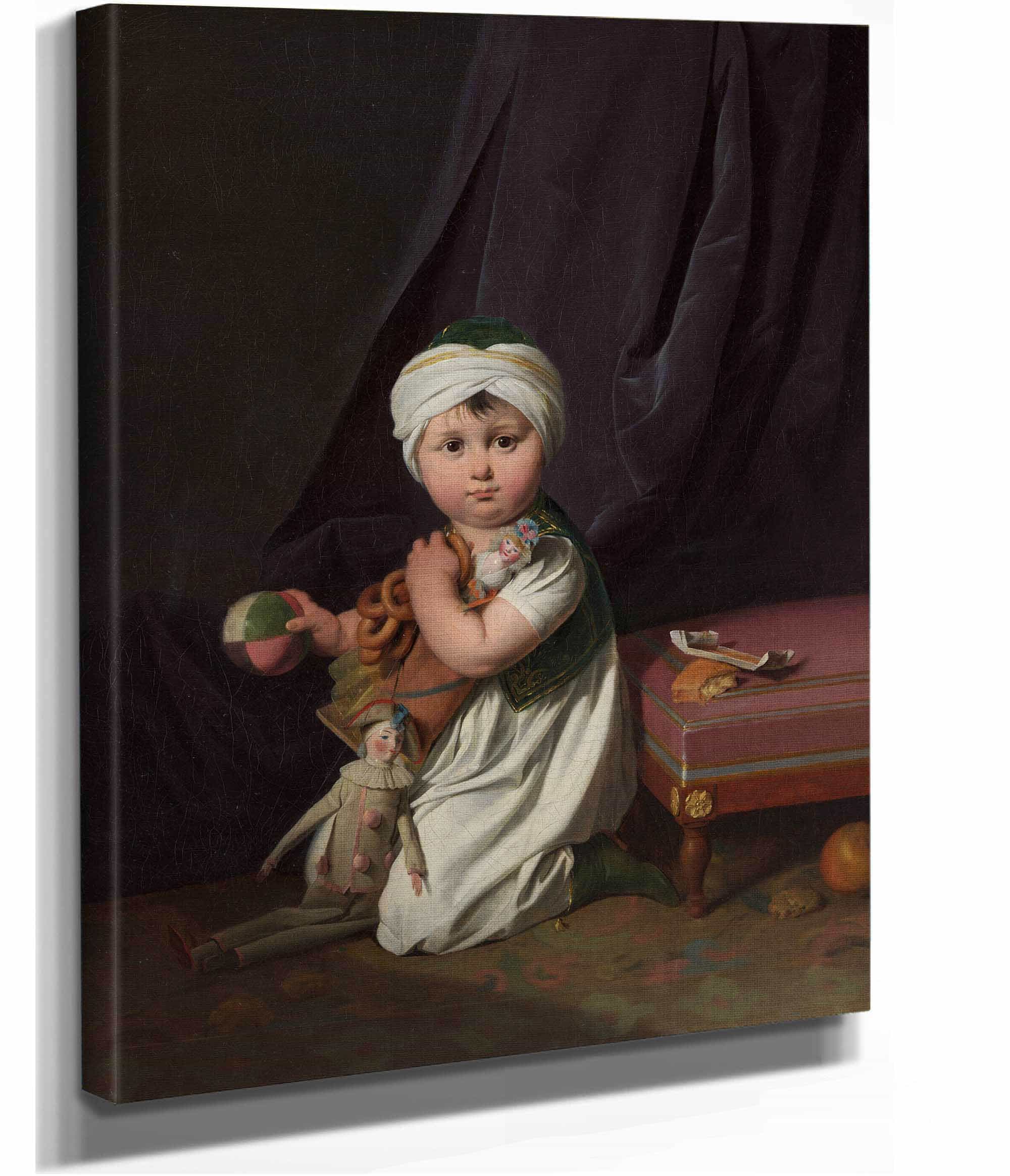 Portrait Of A Boy by Louis Leopold Boilly - Image 2