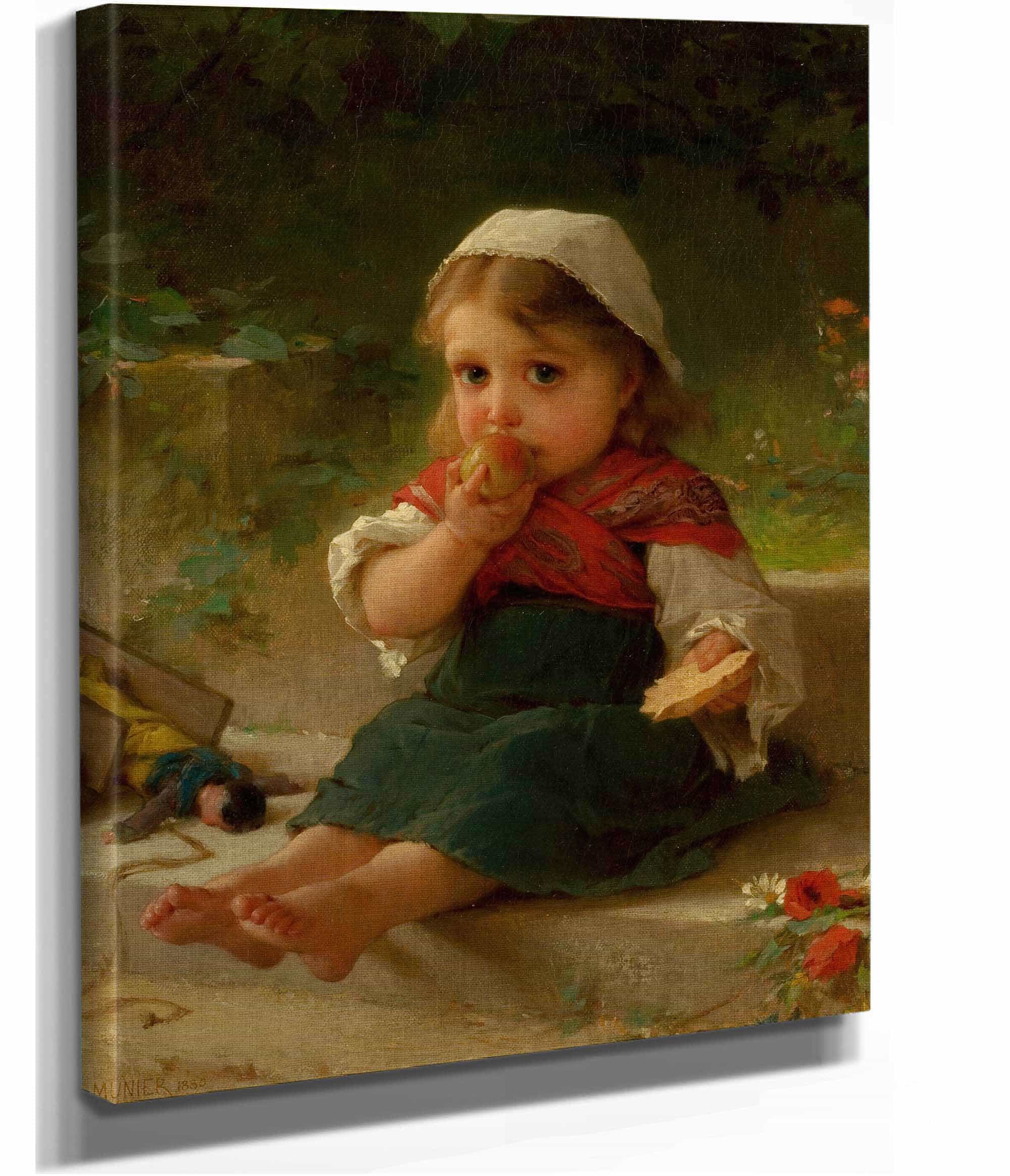 Portrait Of A Child by Emile Munier - Image 2