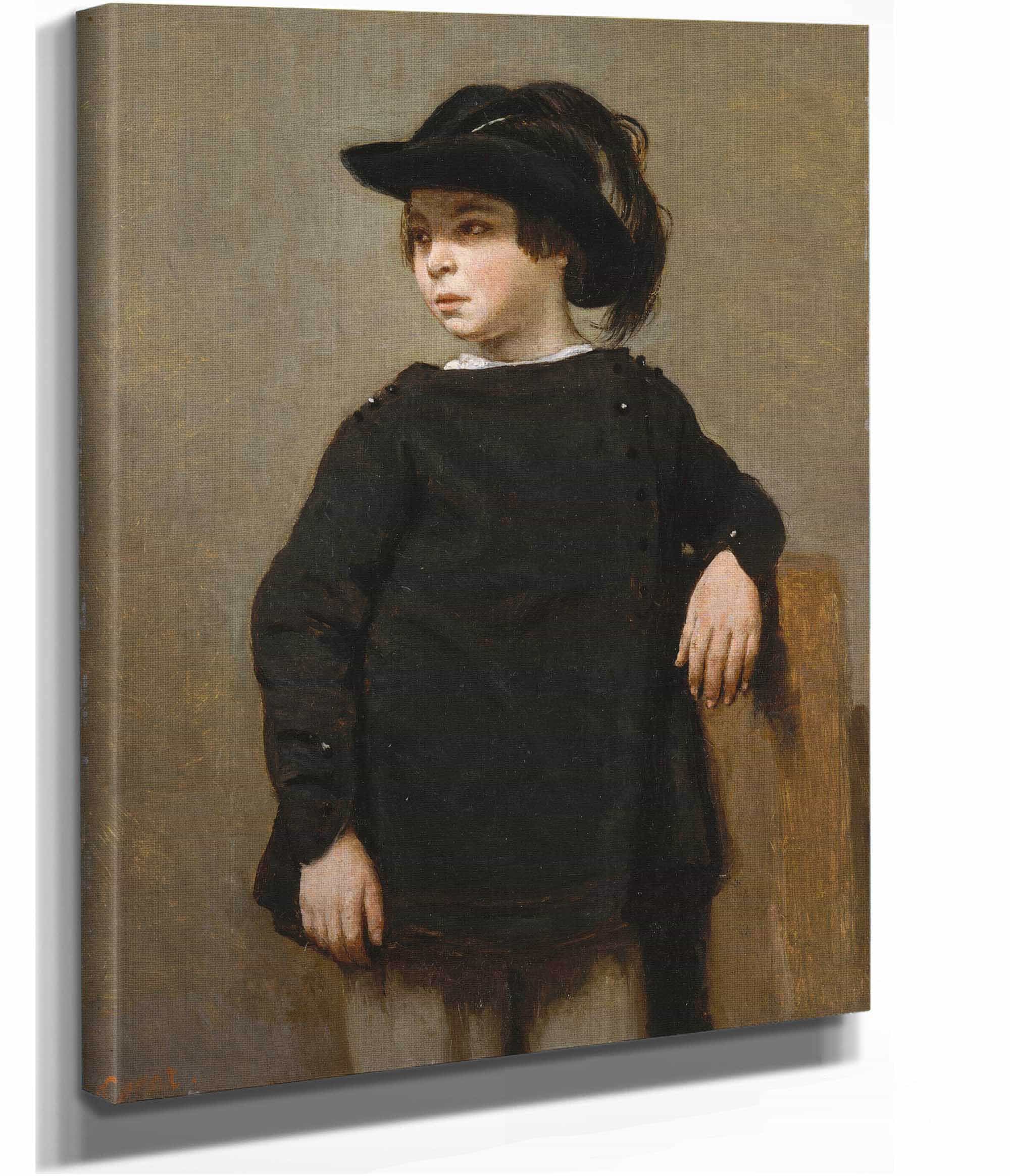 Portrait Of A Child by Jean Baptiste Camille Corot - Image 2