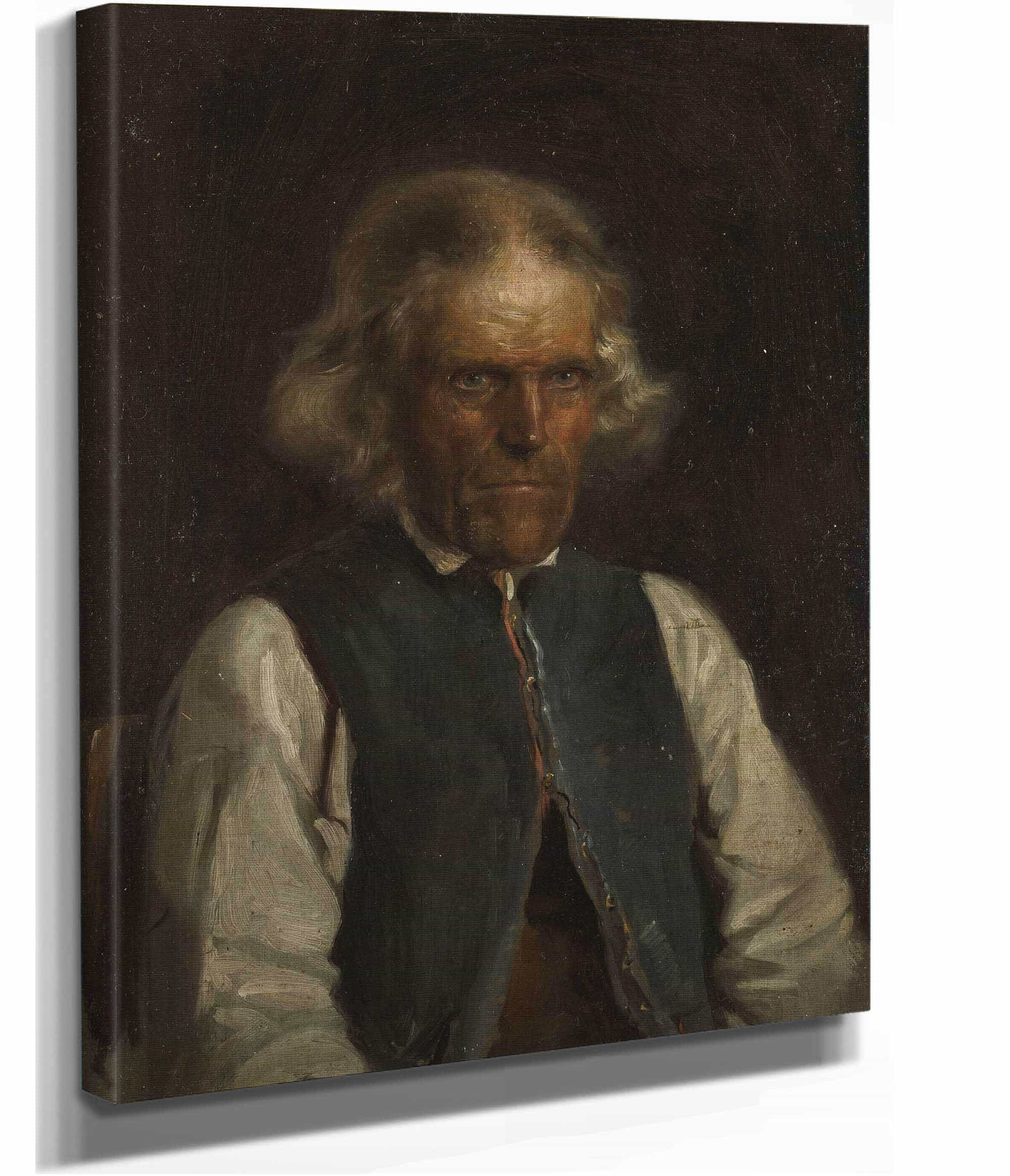 Portrait Of A Farmer From Voss by Adolph Tidemand - Image 2