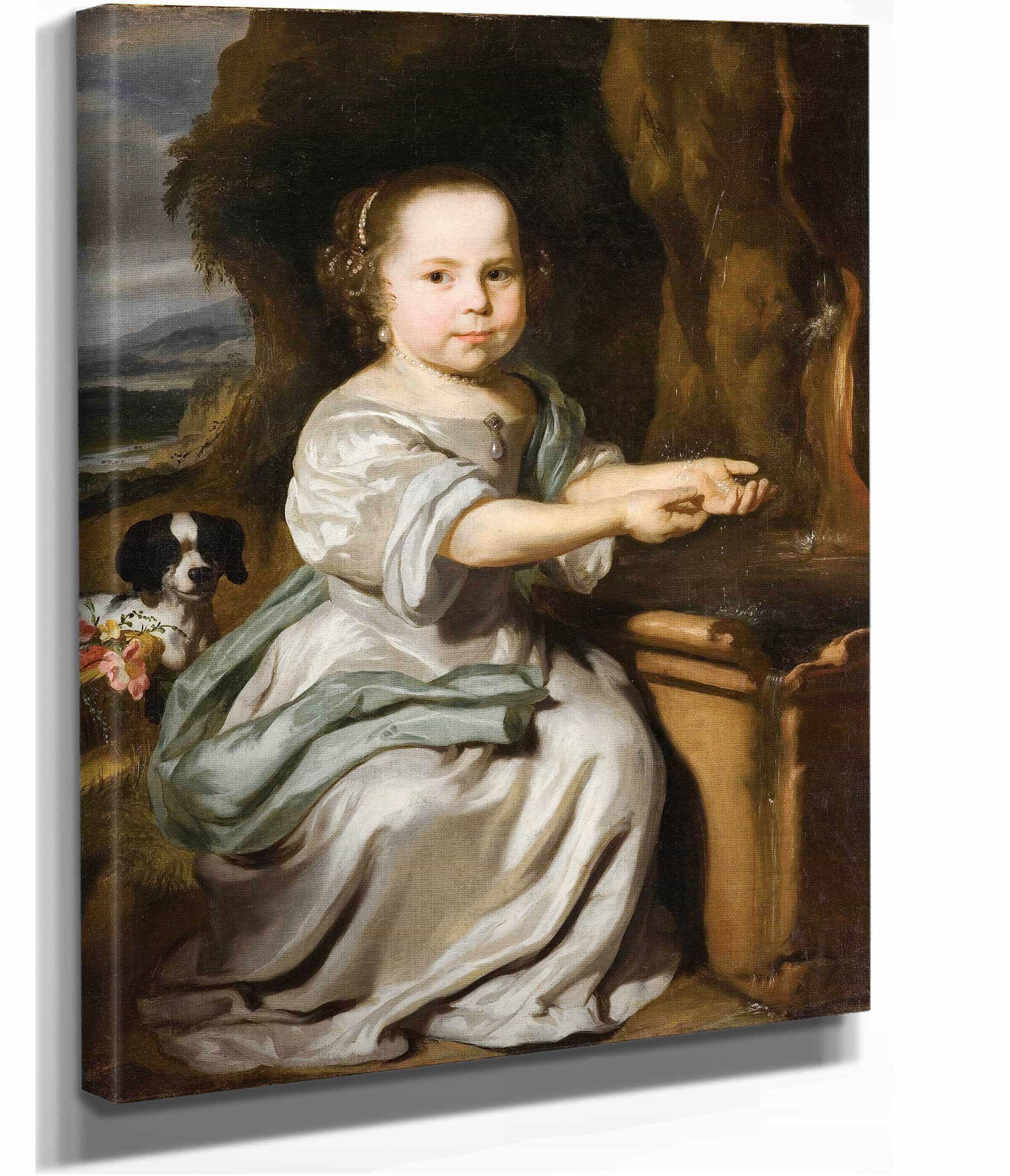 Portrait Of A Girl by Nicolaes Maes - Image 3