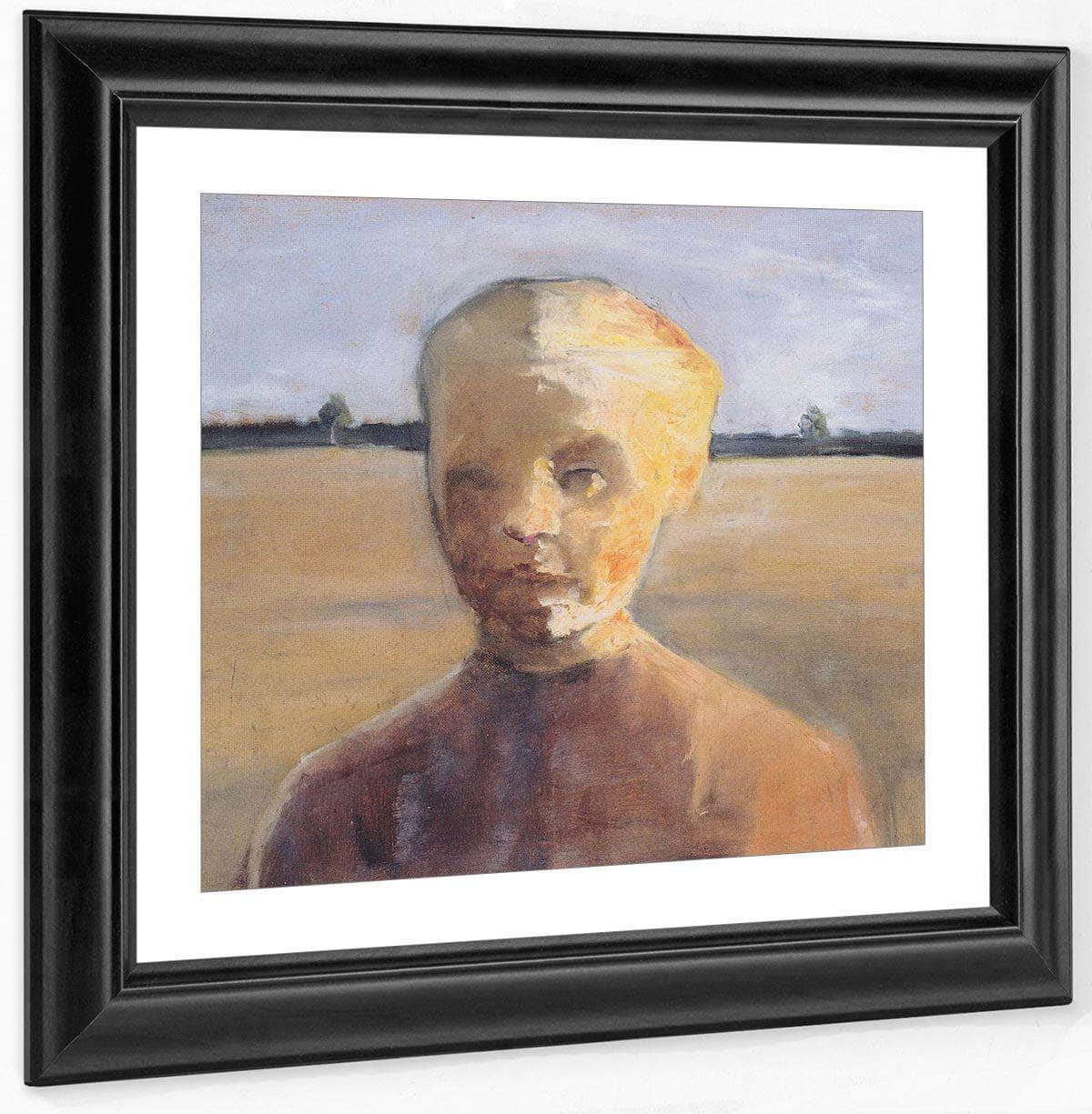 Portrait Of A Girl In A Landscape By Paula Modersohn Becker - Image 4