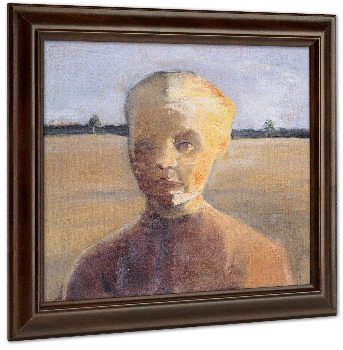 Portrait Of A Girl In A Landscape By Paula Modersohn Becker - Image 6