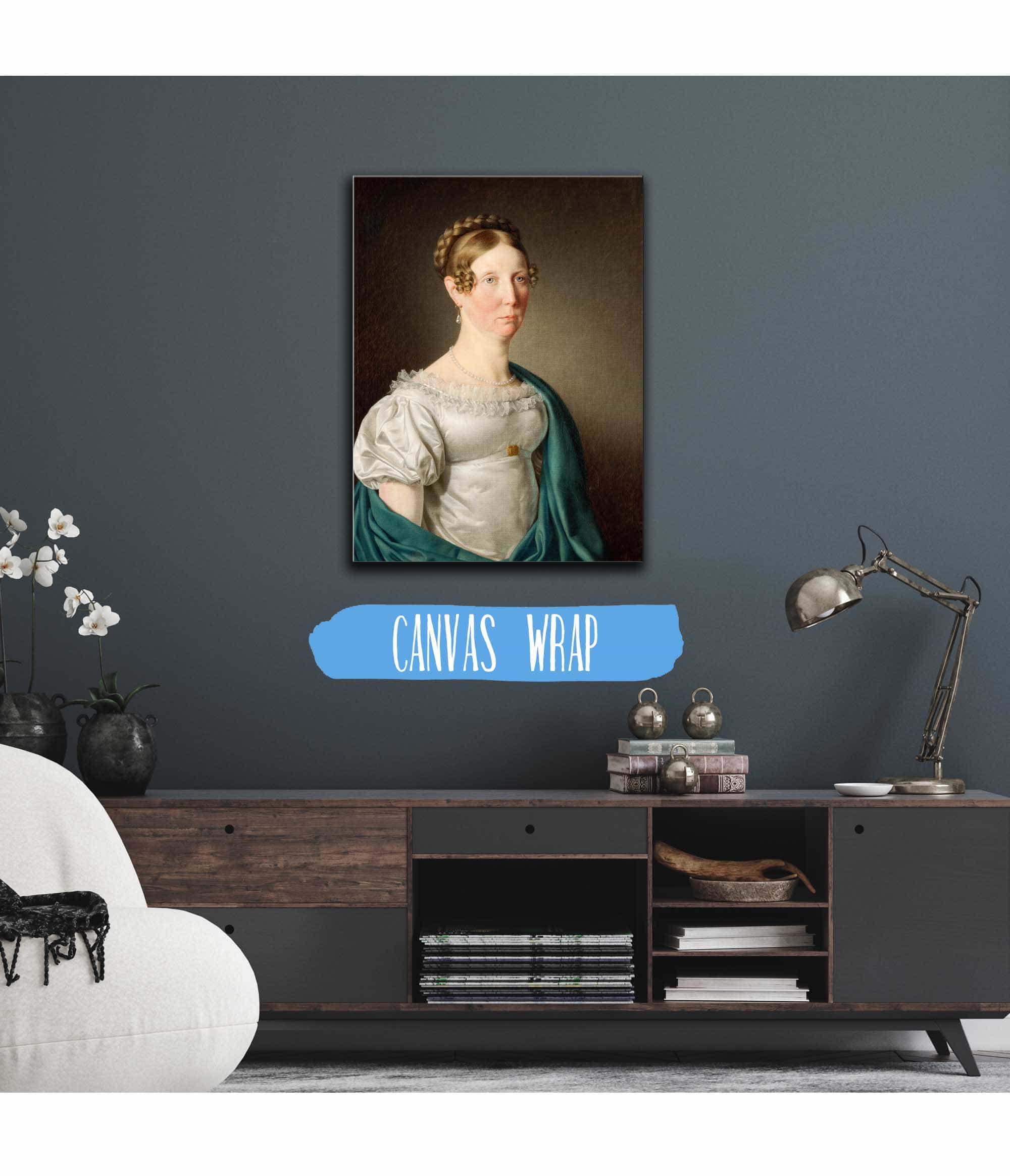 Portrait Of A Lady by Christoffer Wilhelm Eckersberg - Image 3