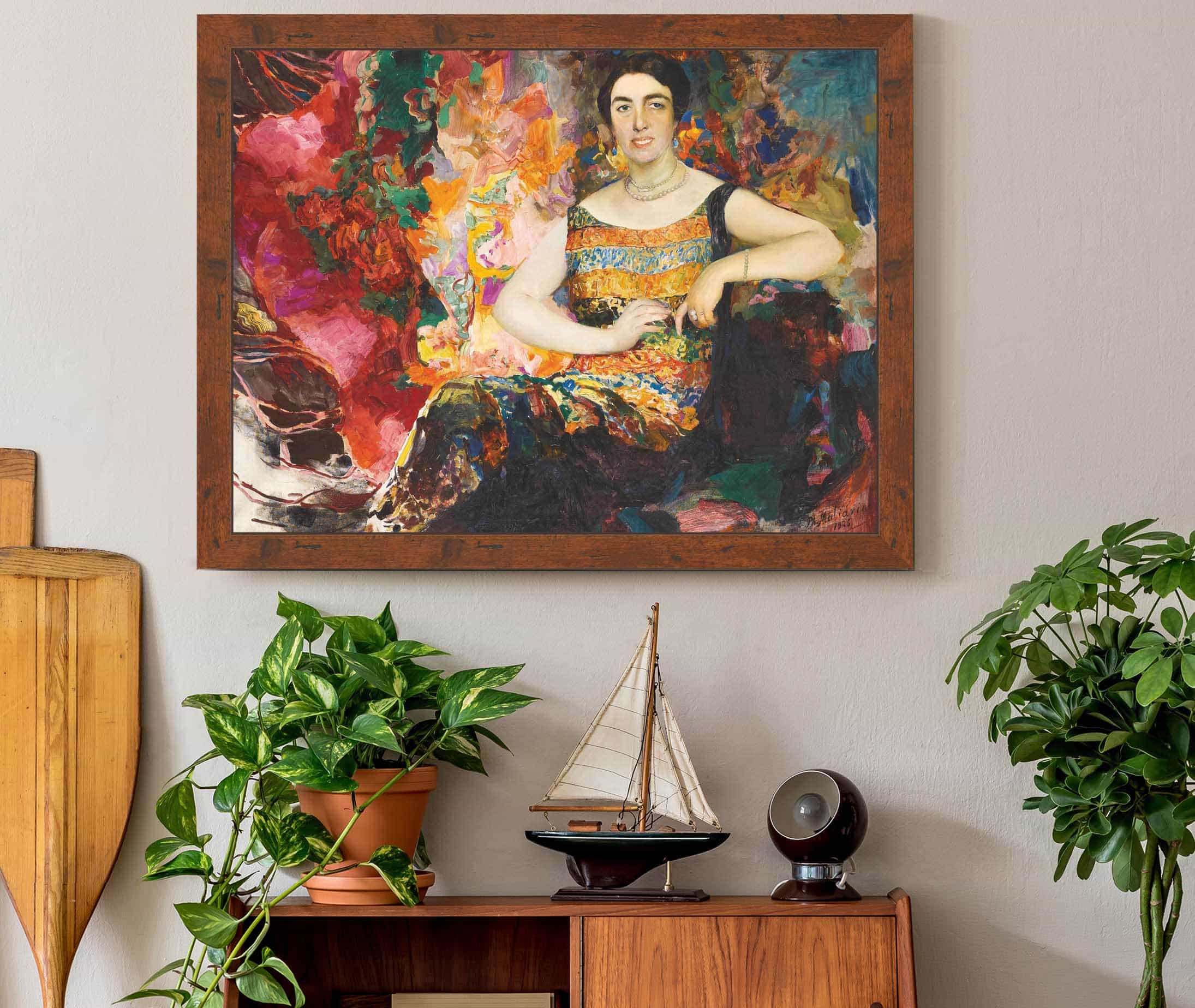 Portrait Of A Lady by Filipp Malyavin - Image 3