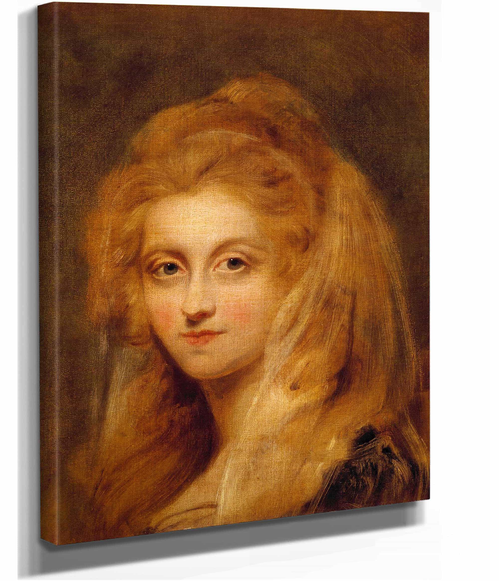 Portrait Of A Lady by George Romney - Image 5