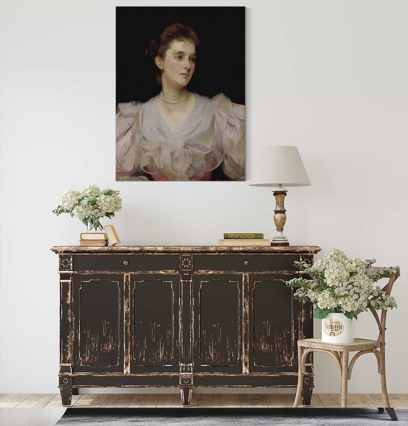 Portrait Of A Lady by James Jebusa Shannon - Image 4
