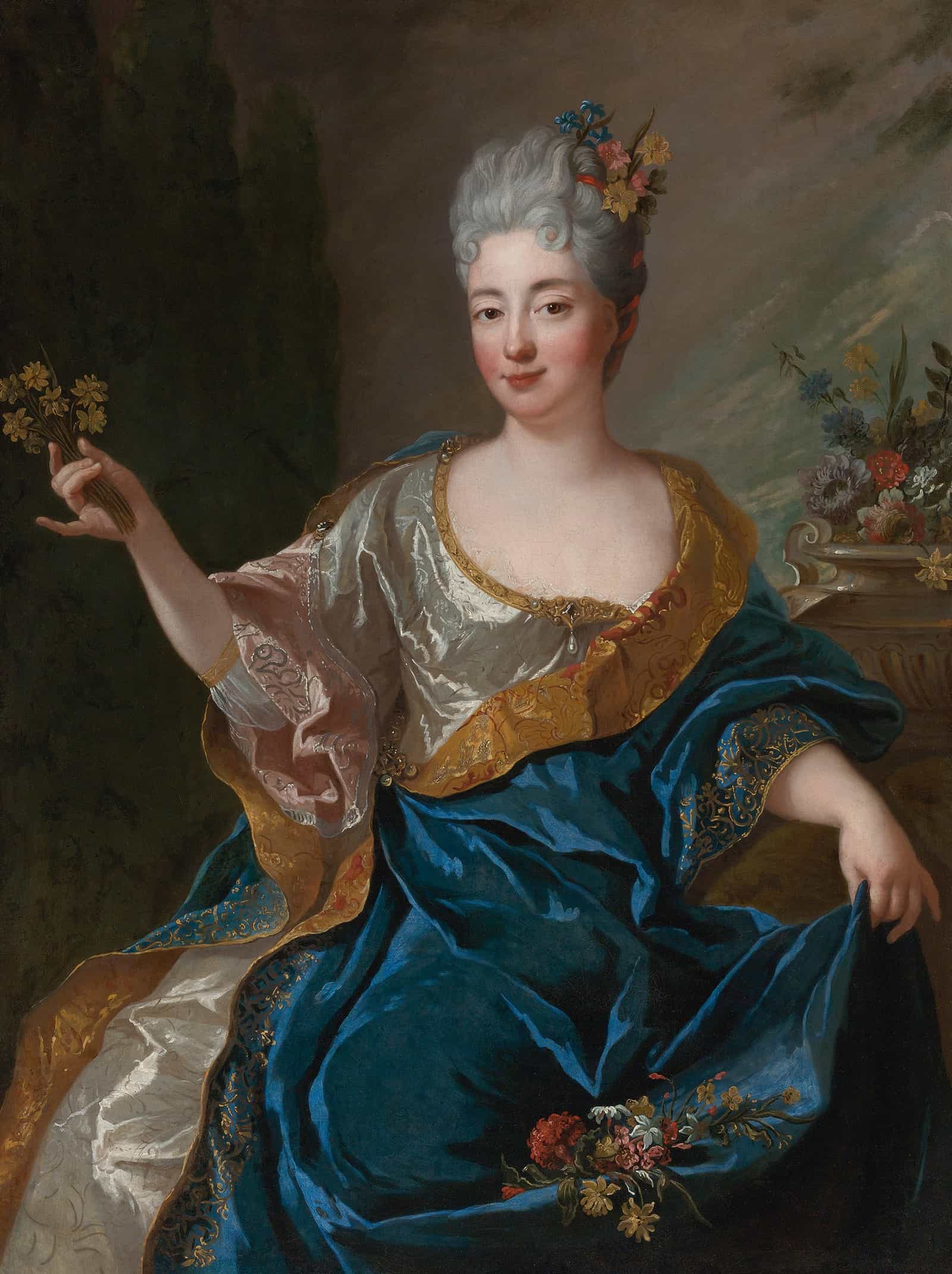 Portrait Of A Lady by Jean Francois De Troy - Image 2