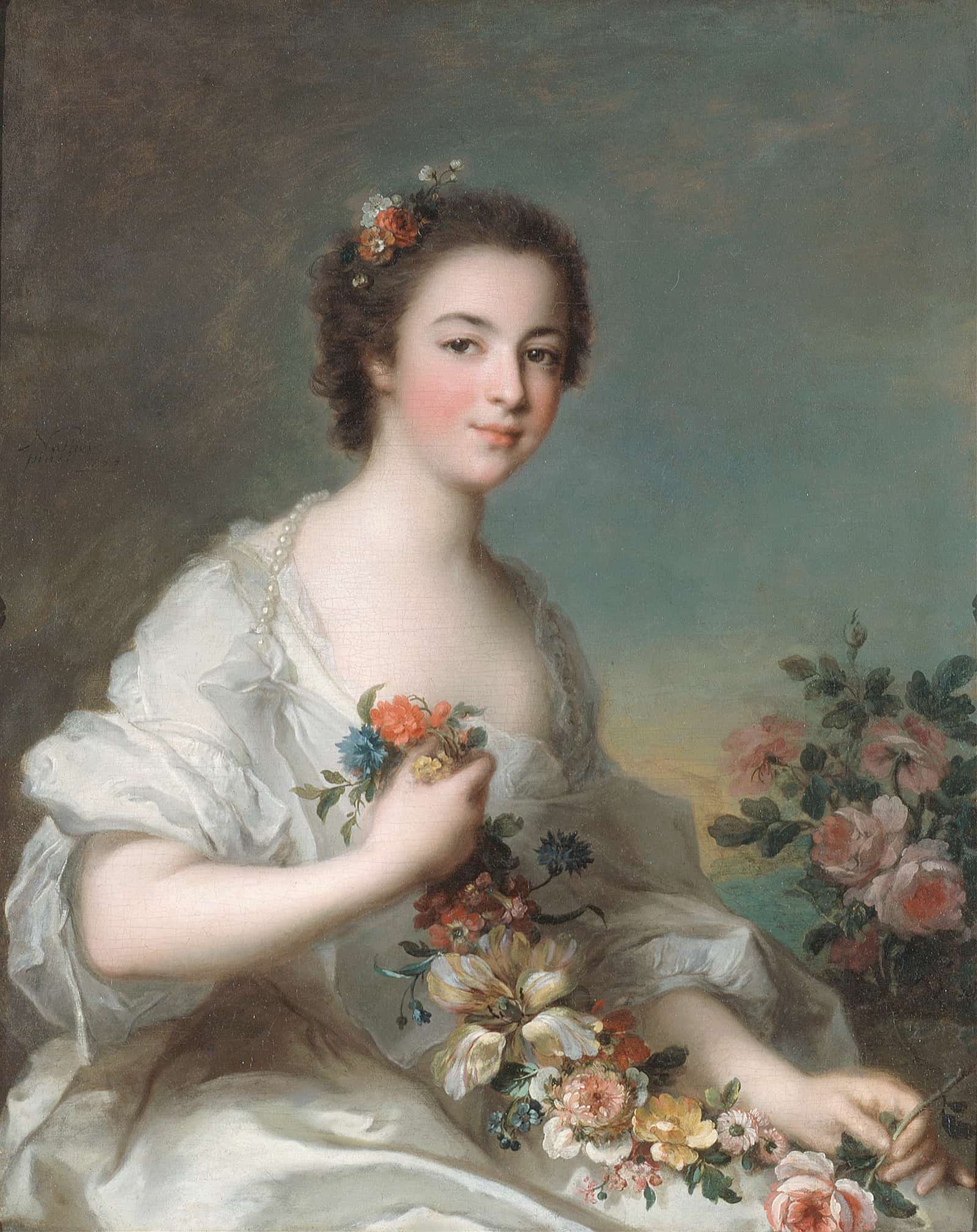 Portrait Of A Lady by Jean Marc Nattier - Image 5