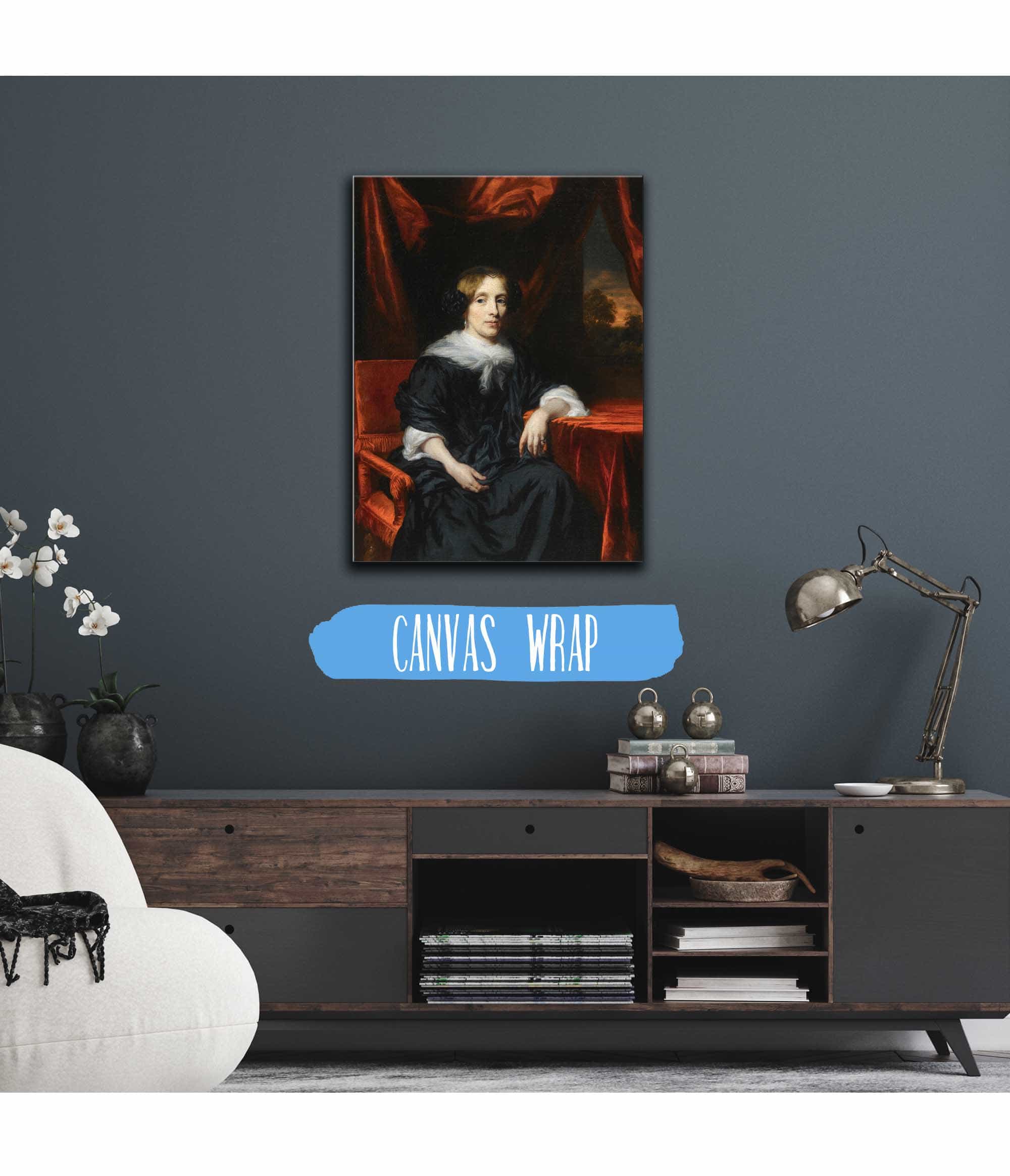 Portrait Of A Lady In Black Dress by Nicolaes Maes - Image 3