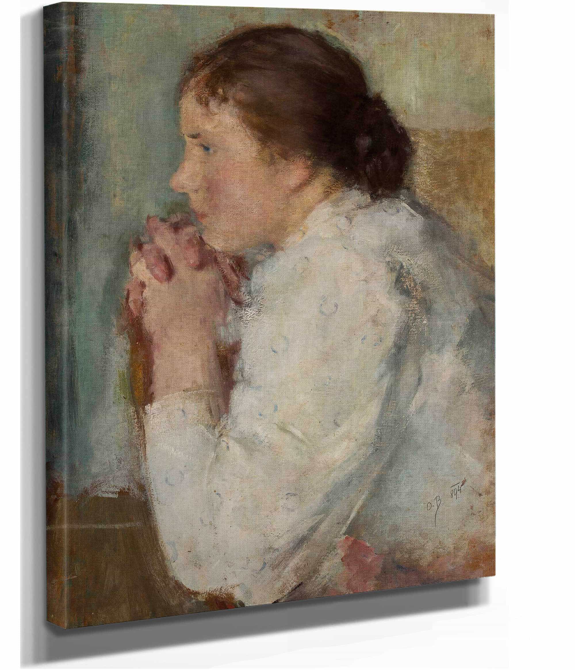 Portrait Of A Lady In Profile by Olga Boznanska - Image 2