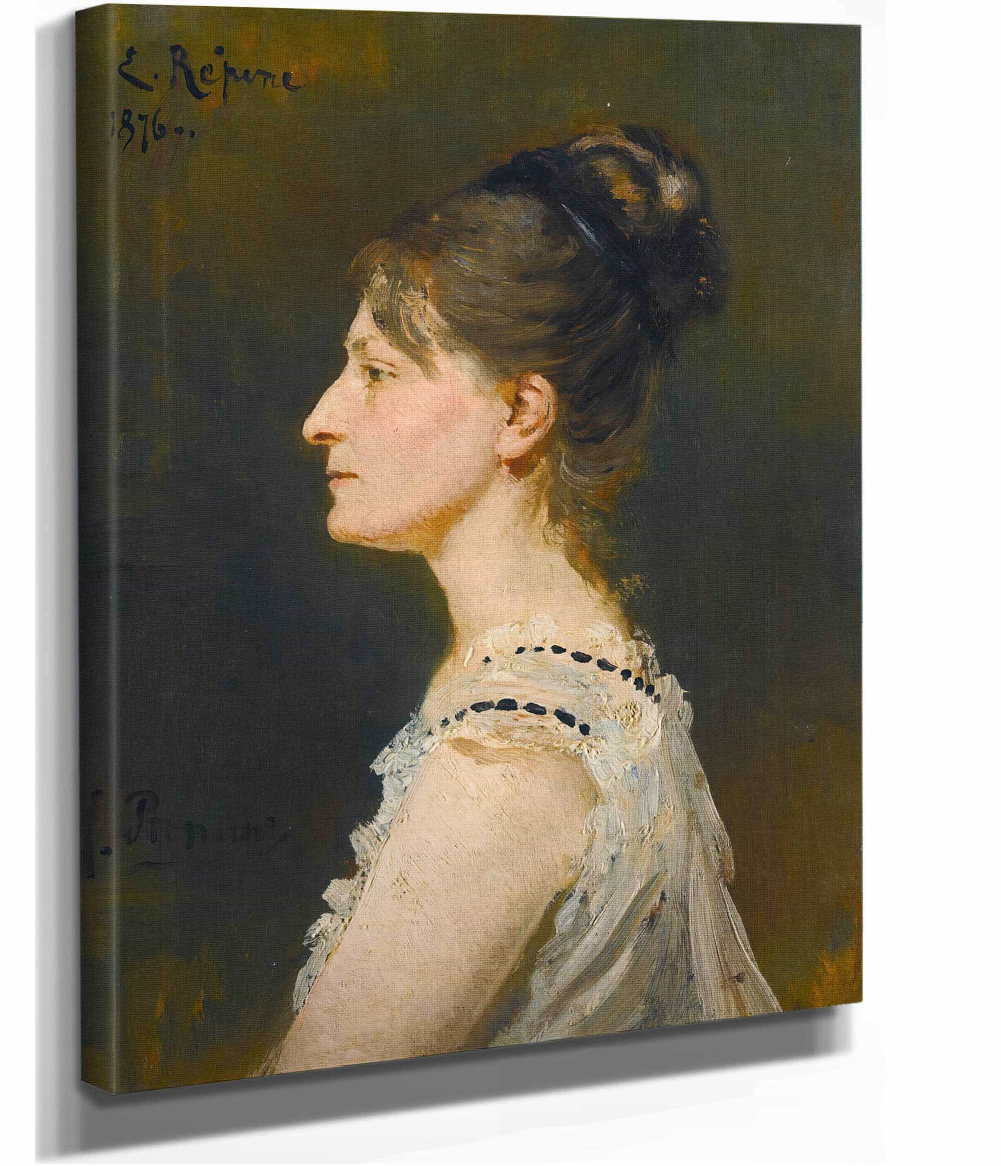 Portrait Of A Lady Said To Be Maria Grigorievna Ge by Ilya Efimovich Repin - Image 2