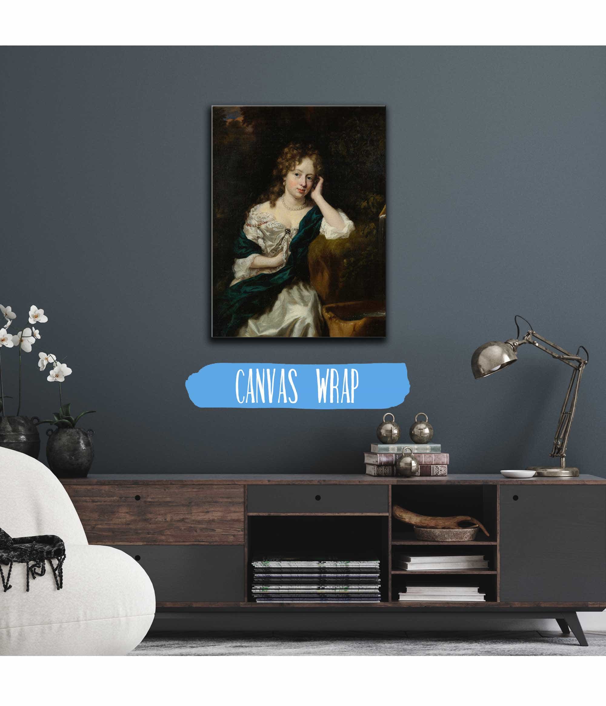 Portrait Of A Lady Seated By A Fountain by Nicolaes Maes - Image 3