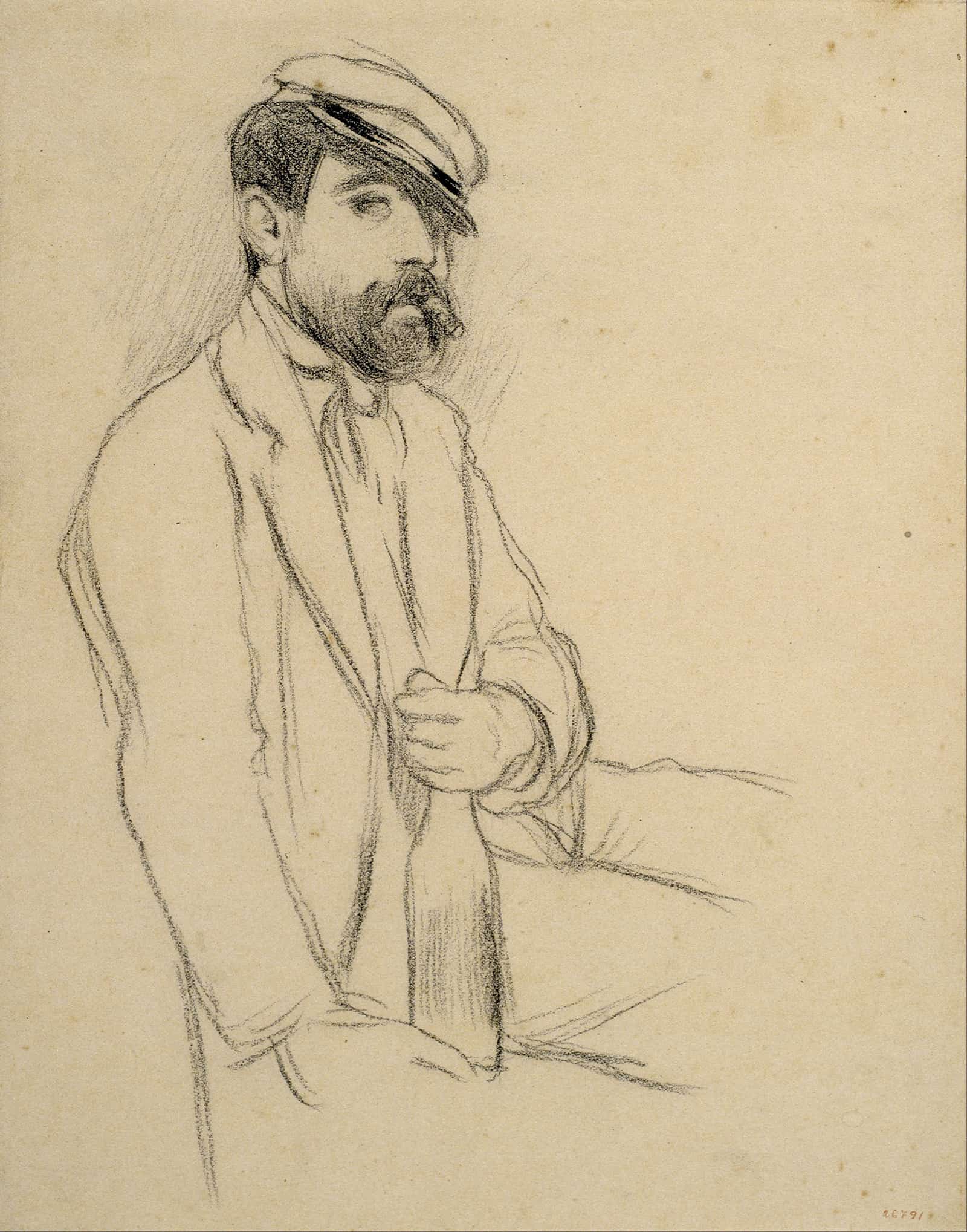 Portrait Of A Man Around by Santiago Rusinol - Image 4