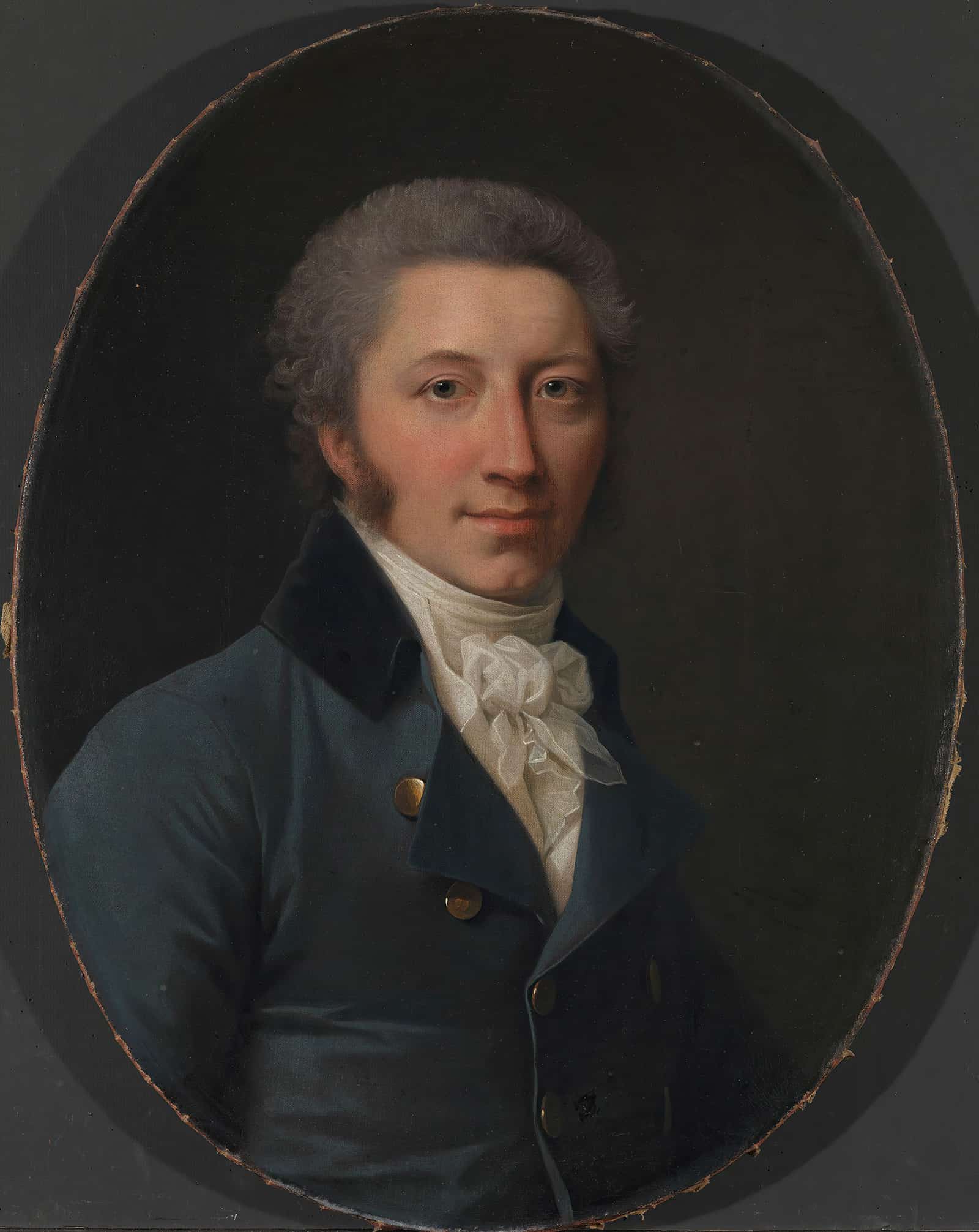 Portrait Of A Man by Jens Juel - Image 2