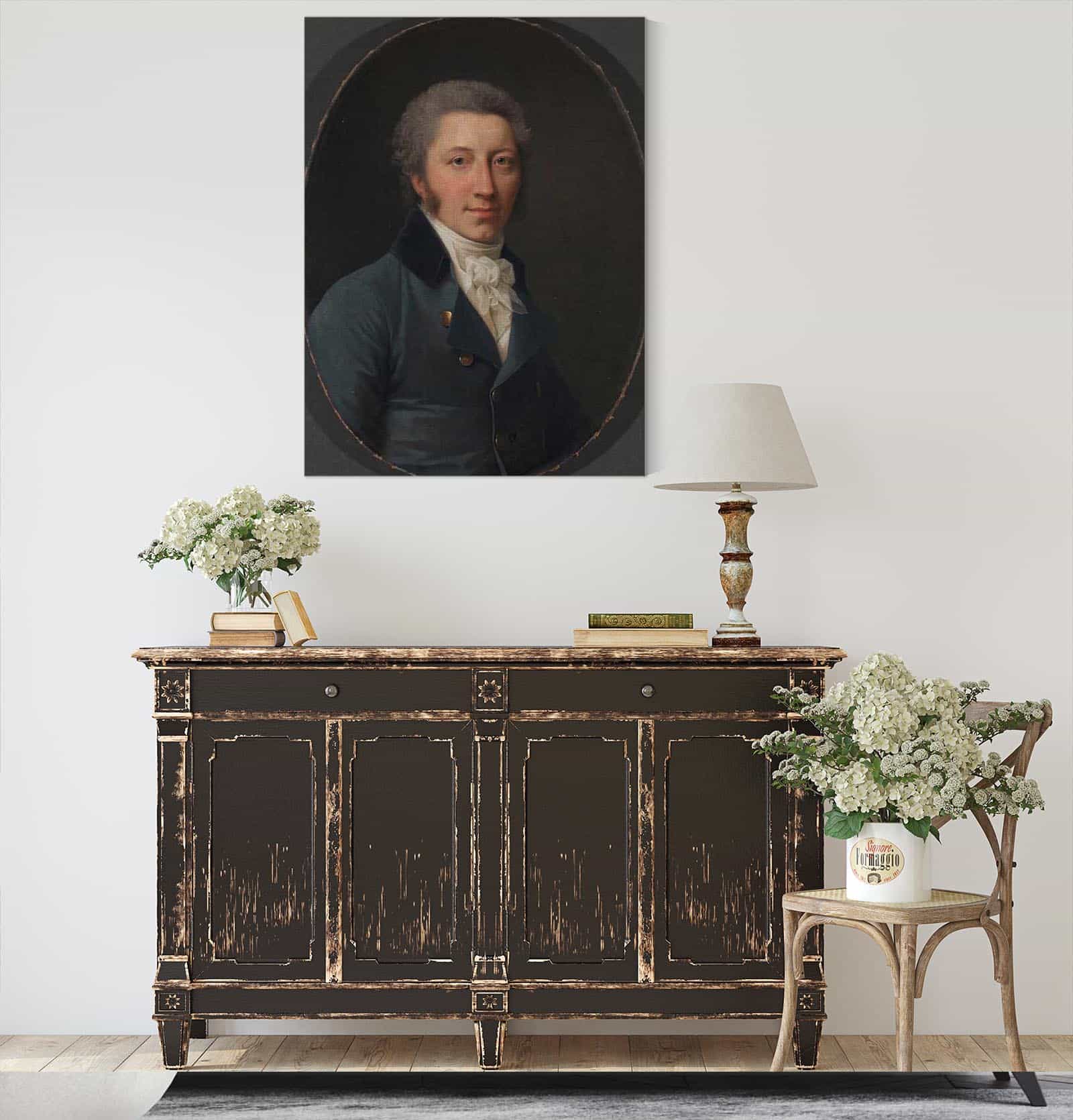 Portrait Of A Man by Jens Juel - Image 4