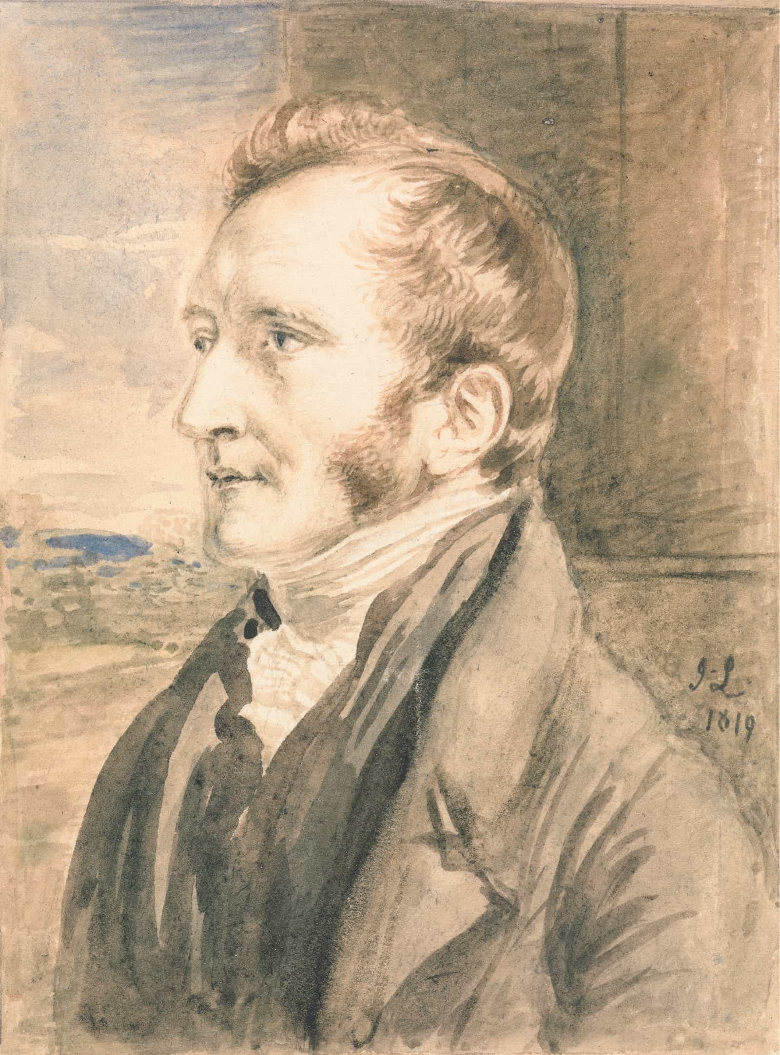 Portrait Of A Man by John Linnell - Image 2