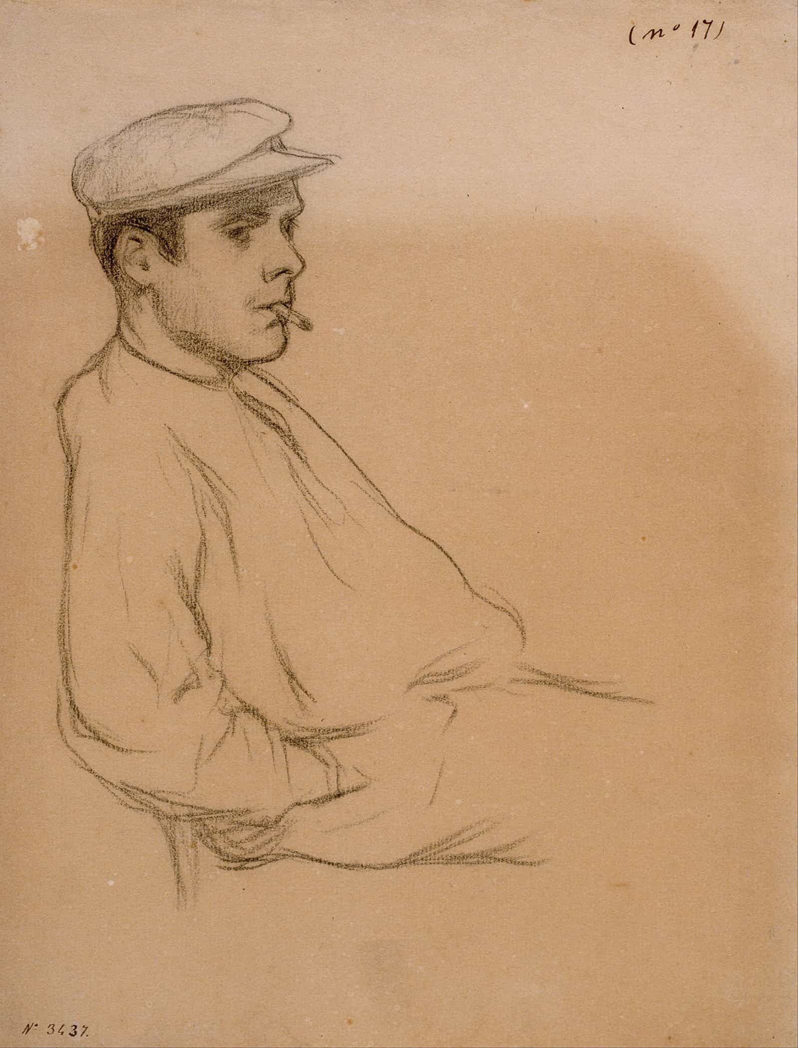 Portrait Of A Man by Santiago Rusinol - Image 4