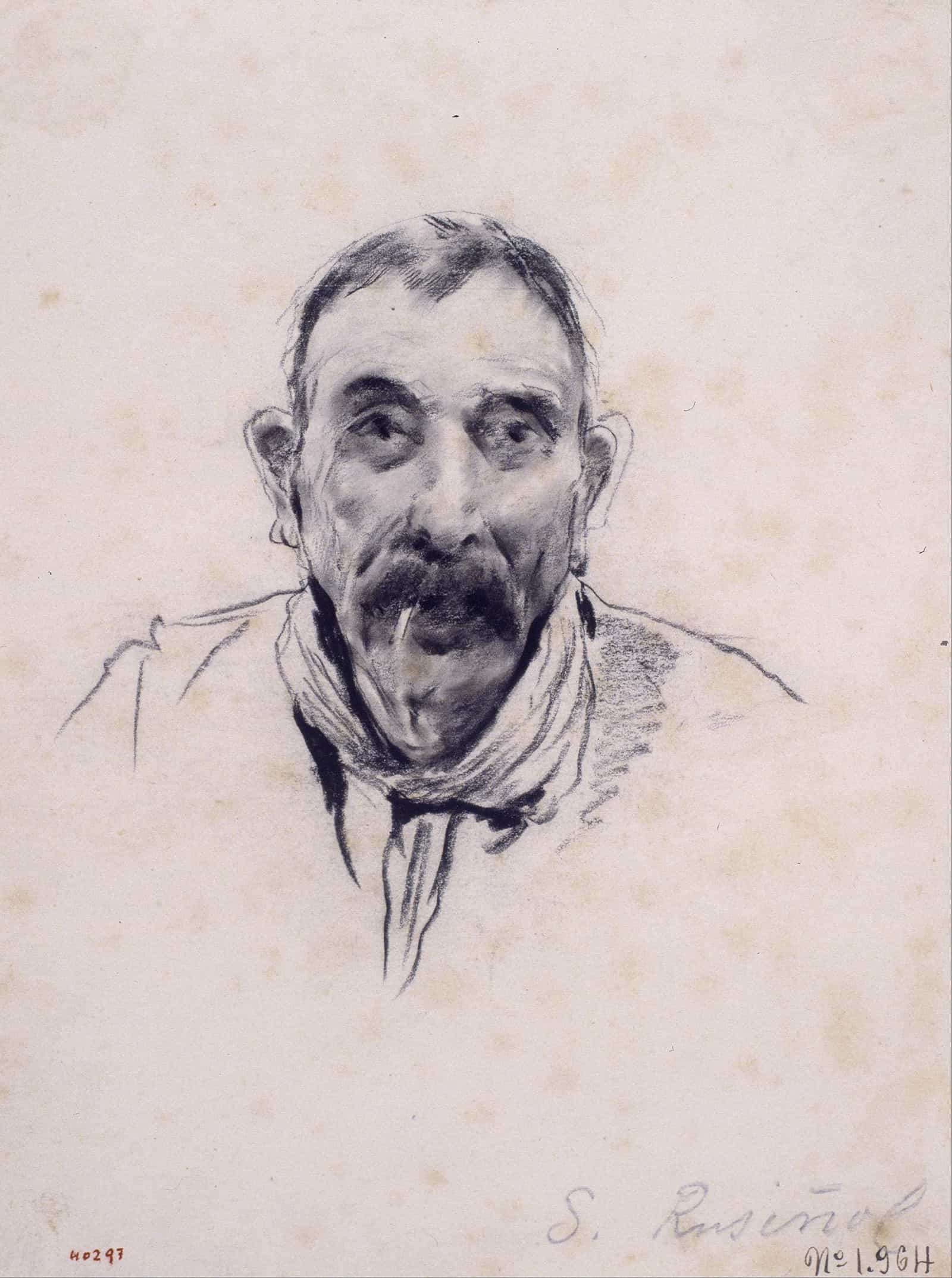 Portrait Of A Man by Santiago Rusinol - Image 5
